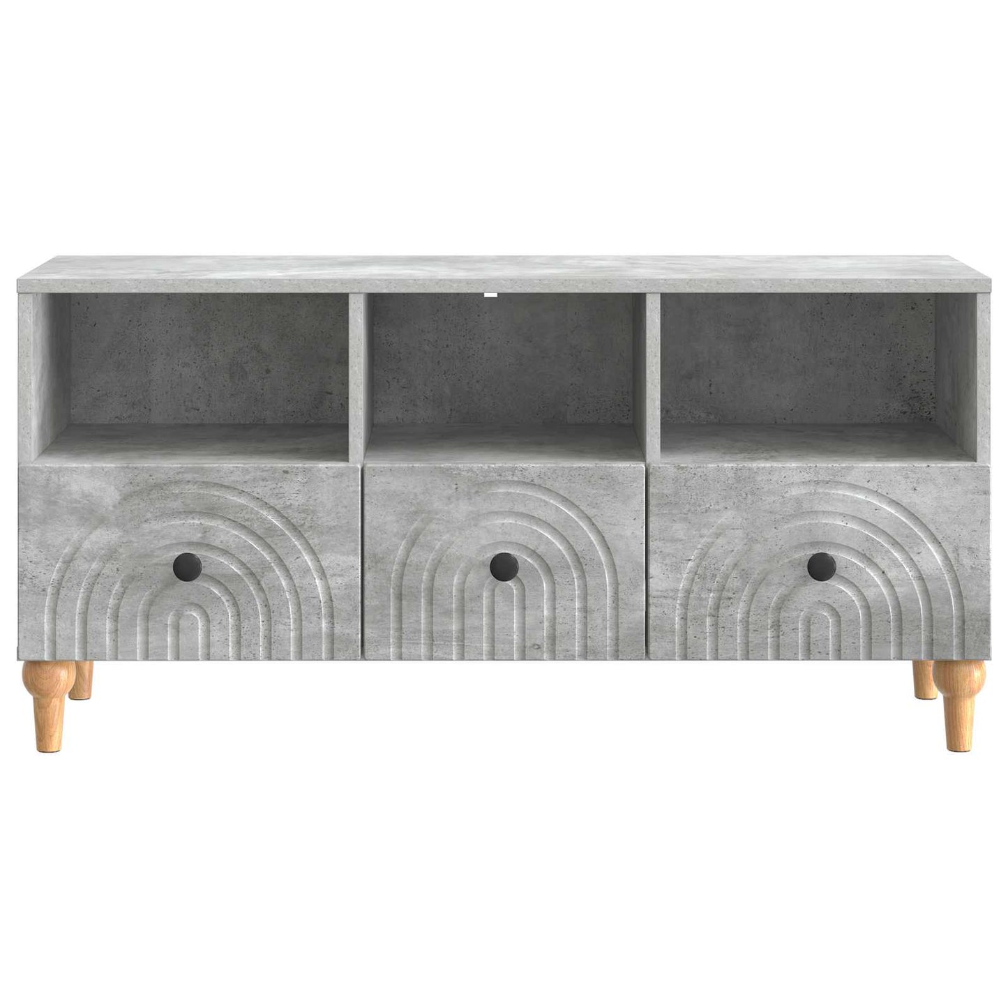 TV-skab 102 x 34,5 x 50 cm BetonGrå Konstrueret træ