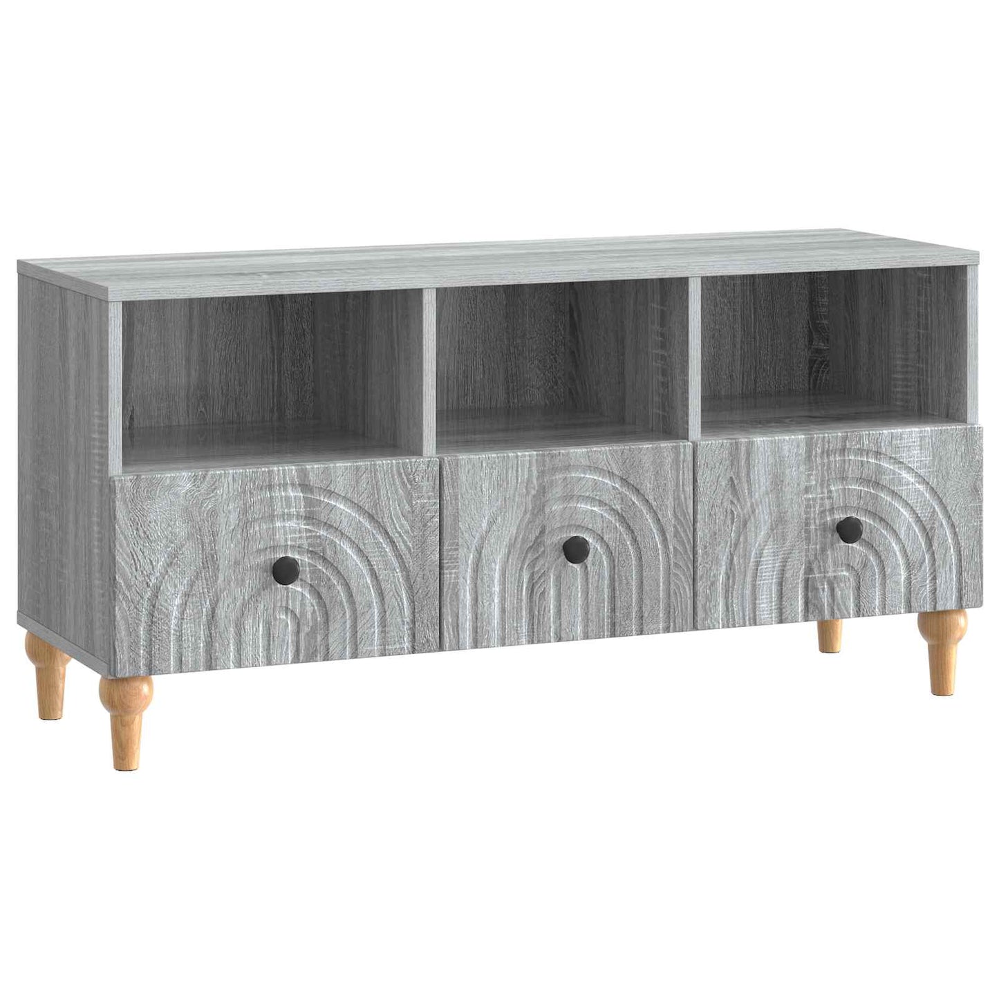 TV-skab 102 x 34,5 x 50 cm Grå Sonoma Konstrueret træ