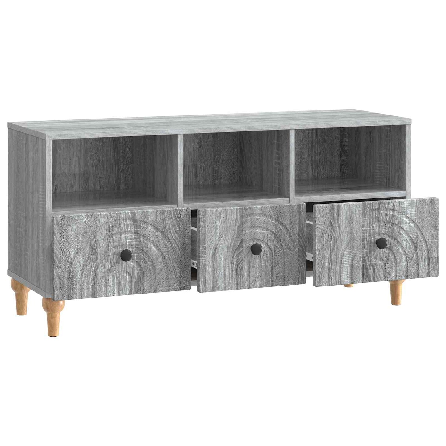 TV-skab 102 x 34,5 x 50 cm Grå Sonoma Konstrueret træ