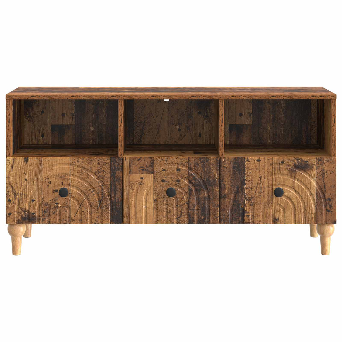 TV-skab 102 x 34,5 x 50 cm Gammelt træ Konstrueret træ