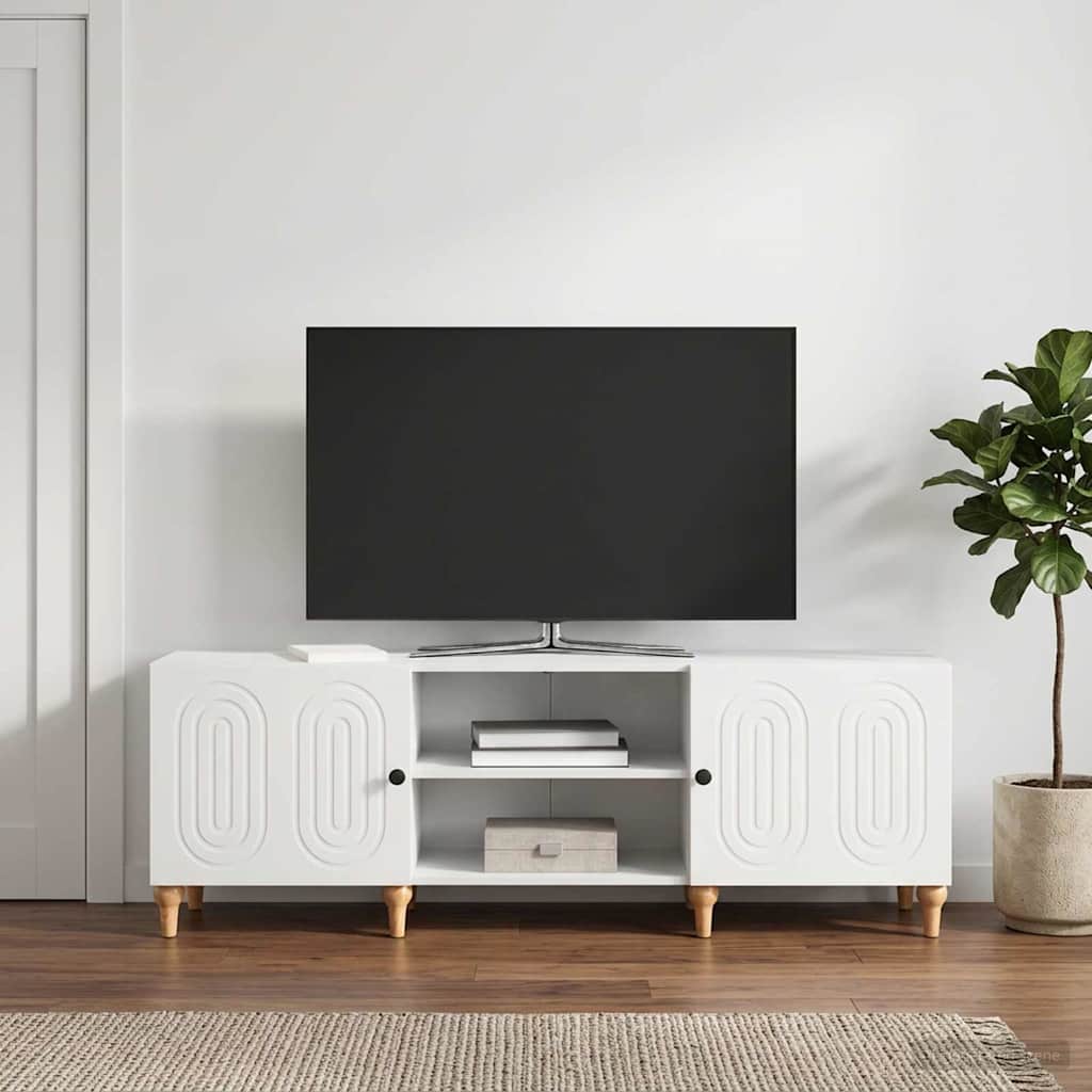 TV-skab Hvid 150 x 31 x 50 cm Konstrueret træ