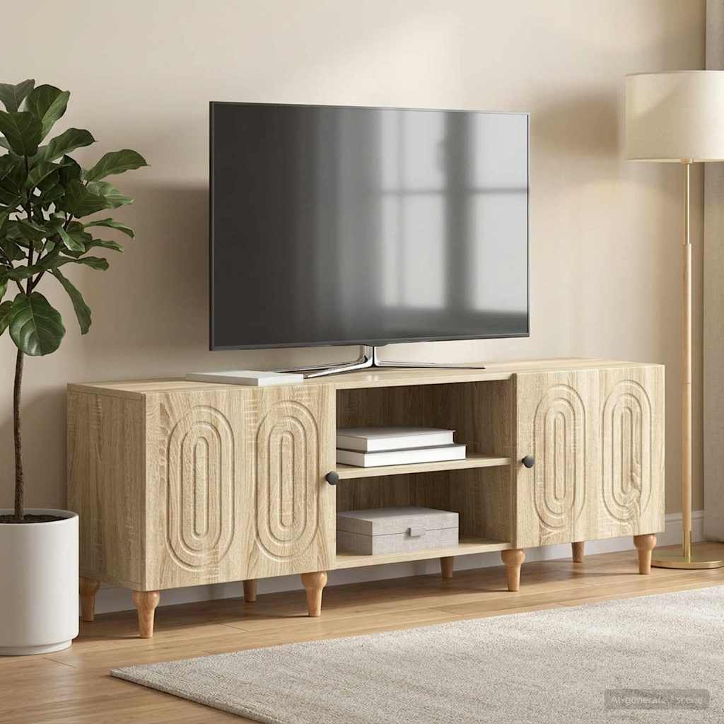 TV-skab 150 x 31 x 50 cm Sonoma-eg Konstrueret træ