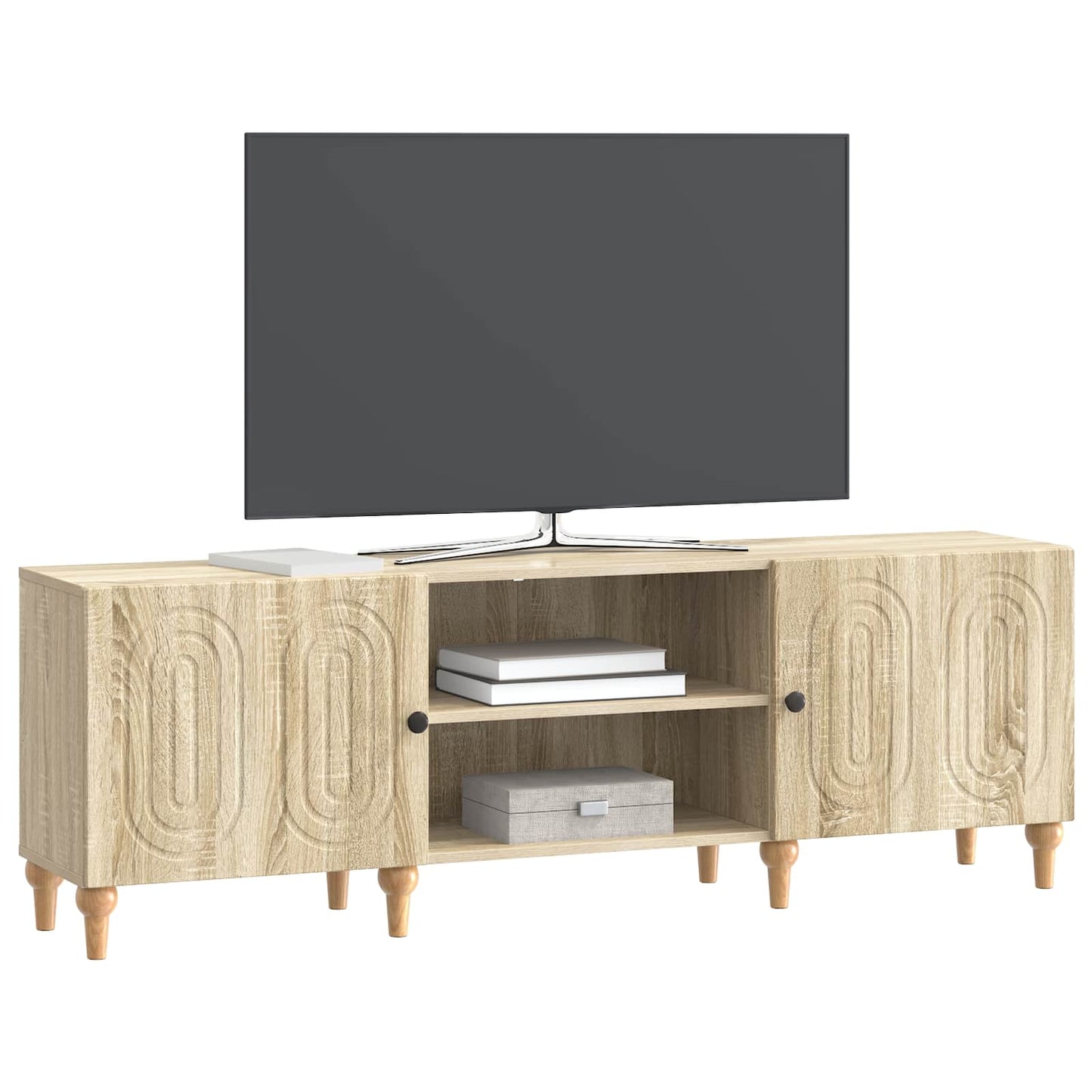 TV-skab 150 x 31 x 50 cm Sonoma-eg Konstrueret træ