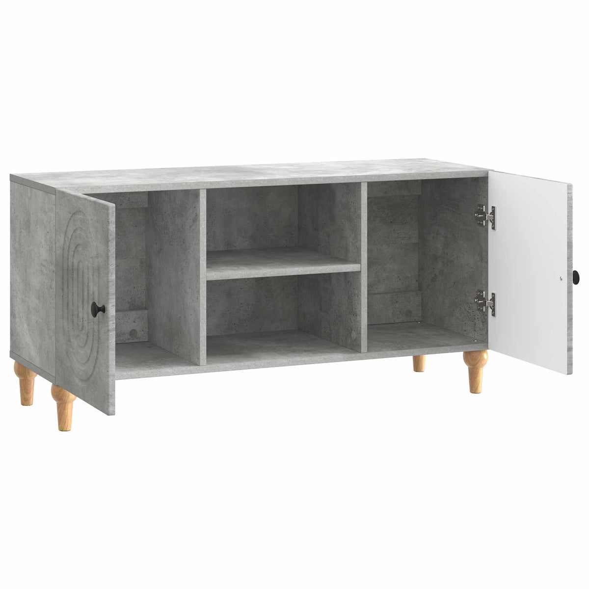 TV-skab Betongrå 102 x 34,5 x 50 cm Konstrueret træ