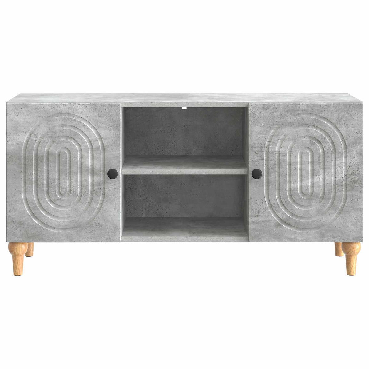 TV-skab Betongrå 102 x 34,5 x 50 cm Konstrueret træ