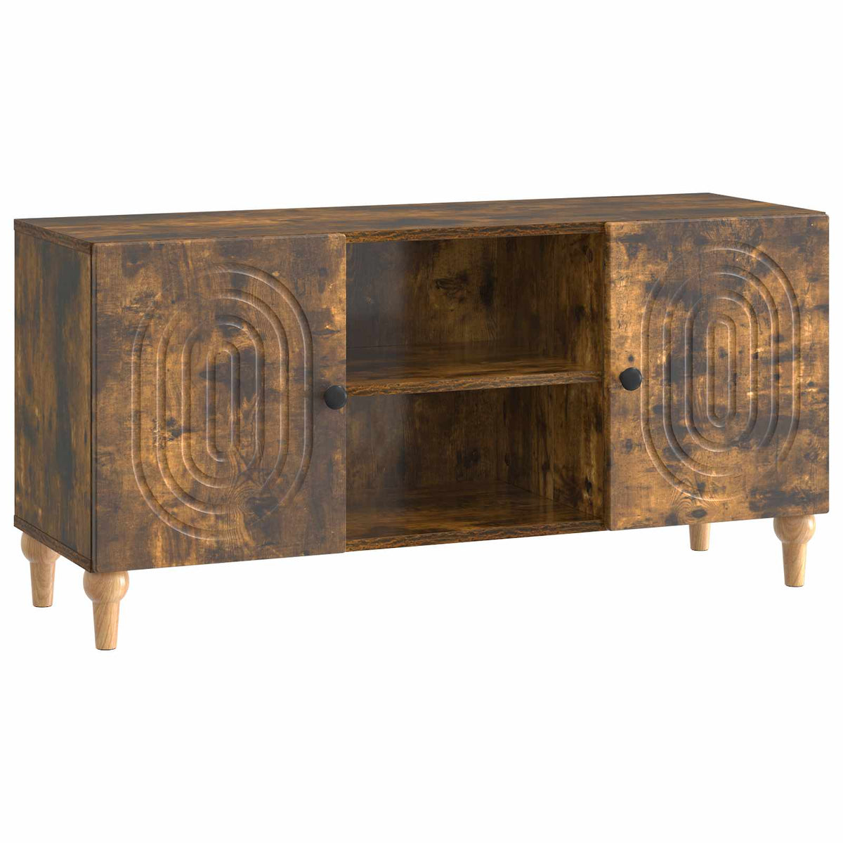 TV-skab Røget eg 102 x 34,5 x 50 cm Konstrueret træ