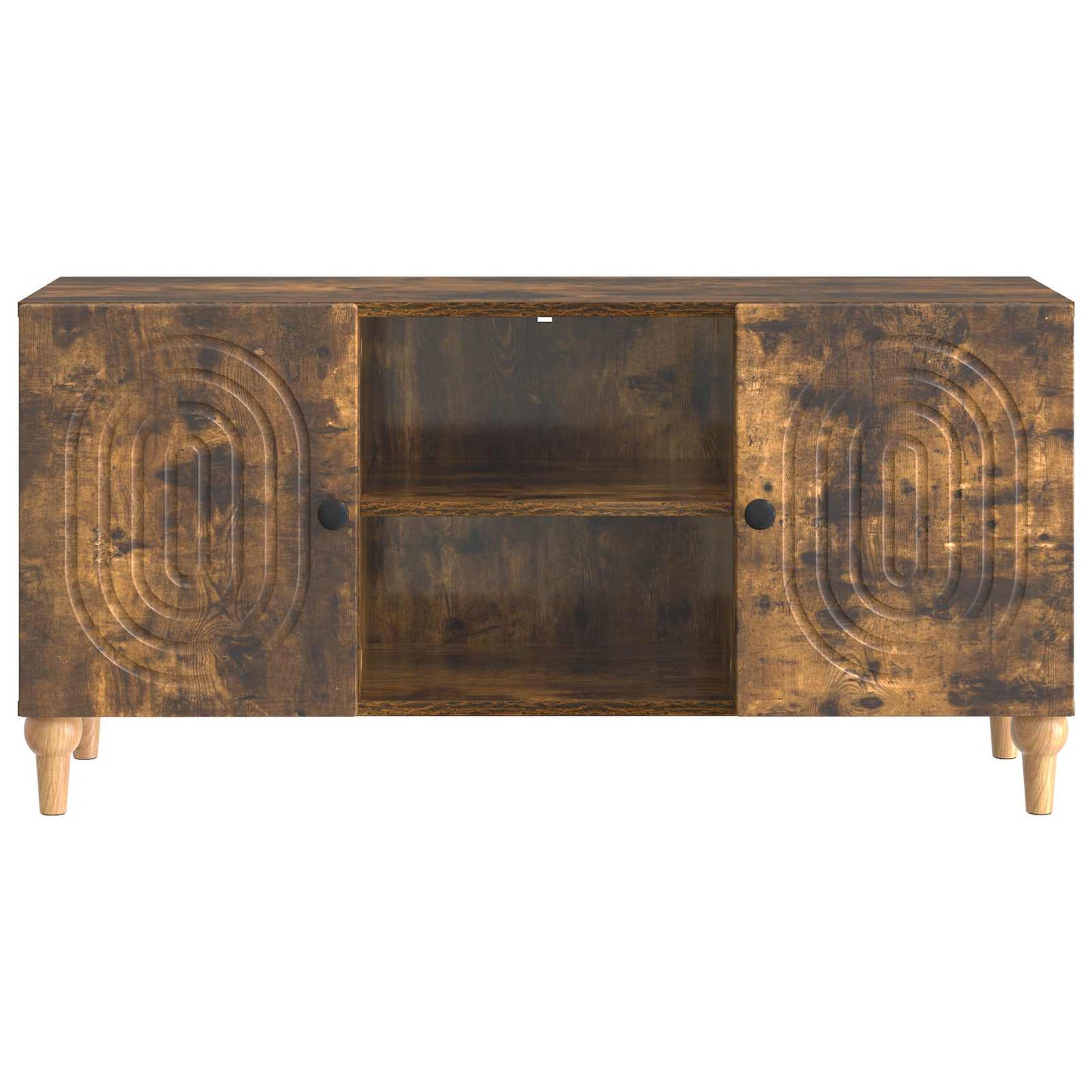 TV-skab Røget eg 102 x 34,5 x 50 cm Konstrueret træ