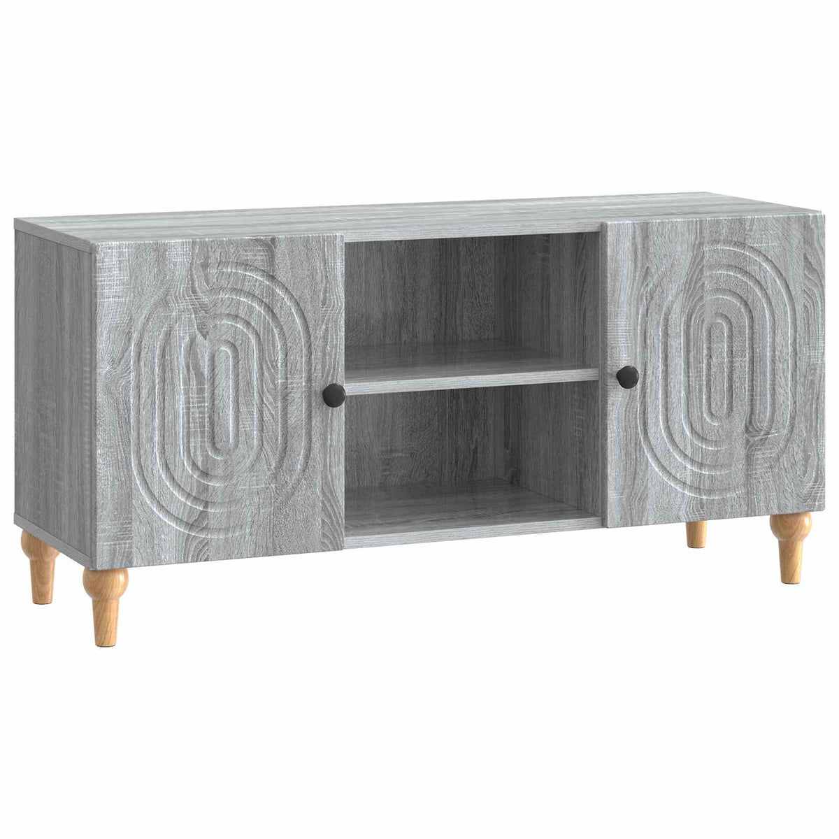 TV-skab 102 x 34,5 x 50 cm Grå sonoma-eg Konstrueret træ