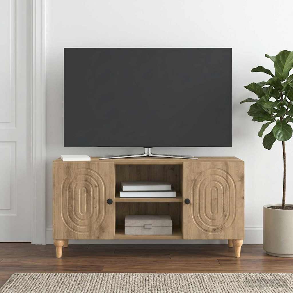 TV-skab 102 x 34,5 x 50 cm Artisan-eg Konstrueret træ