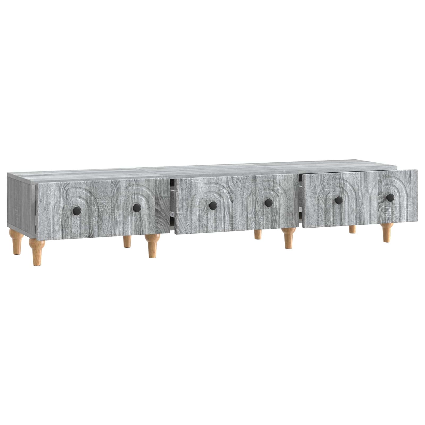 TV-skab Grå sonoma-eg 147 x 34,5 x 30 cm Konstrueret træ