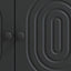 TV-skab 99 x 34,5 x 50 cm Sort Konstrueret træ