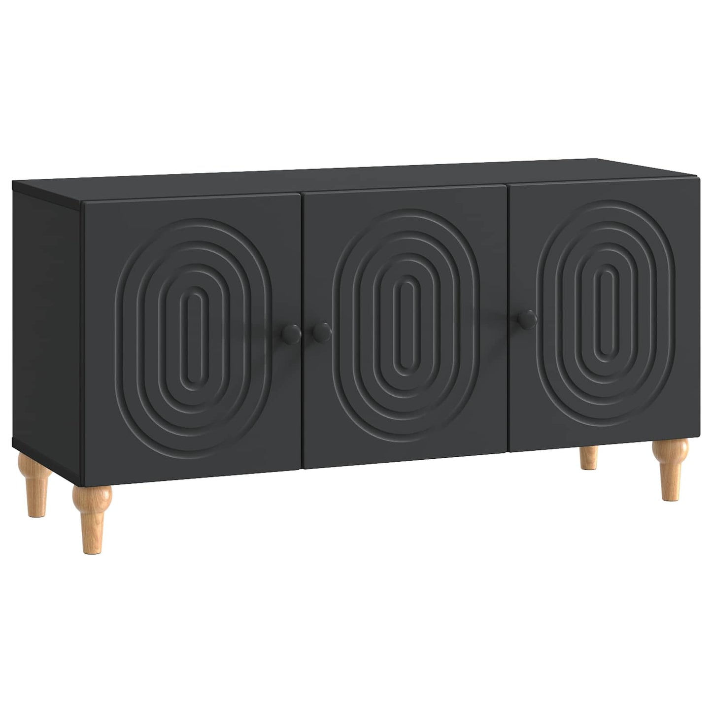 TV-skab 99 x 34,5 x 50 cm Sort Konstrueret træ