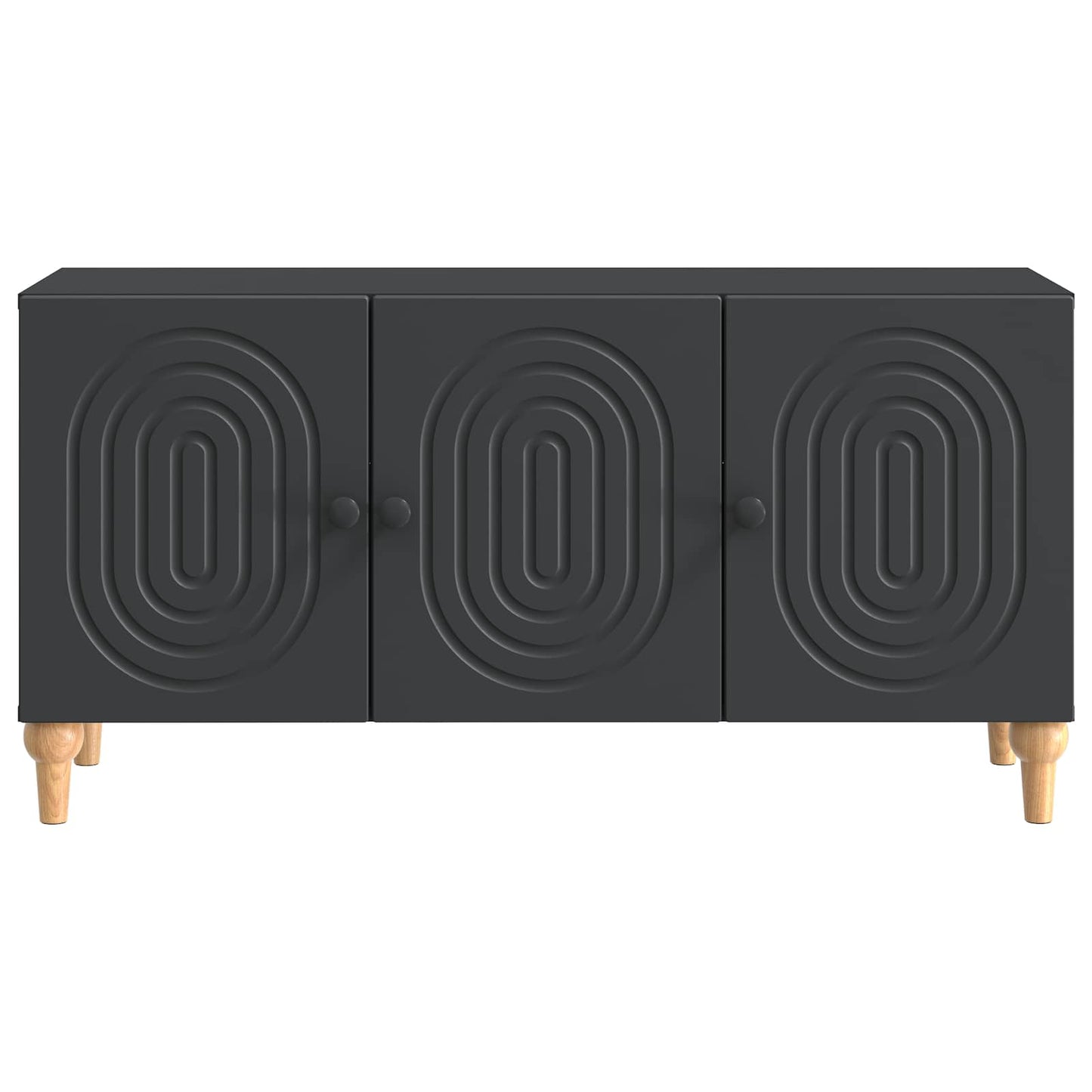 TV-skab 99 x 34,5 x 50 cm Sort Konstrueret træ