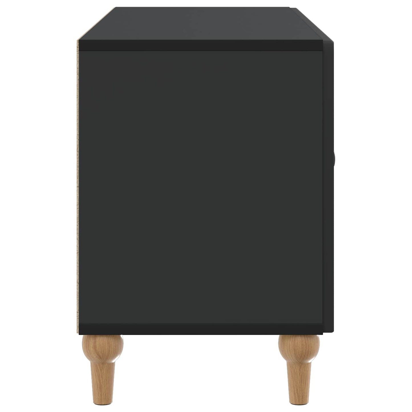 TV-skab 99 x 34,5 x 50 cm Sort Konstrueret træ