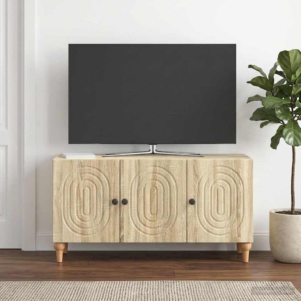 TV-skab 99 x 34,5 x 50 cm Sonoma-eg Konstrueret træ