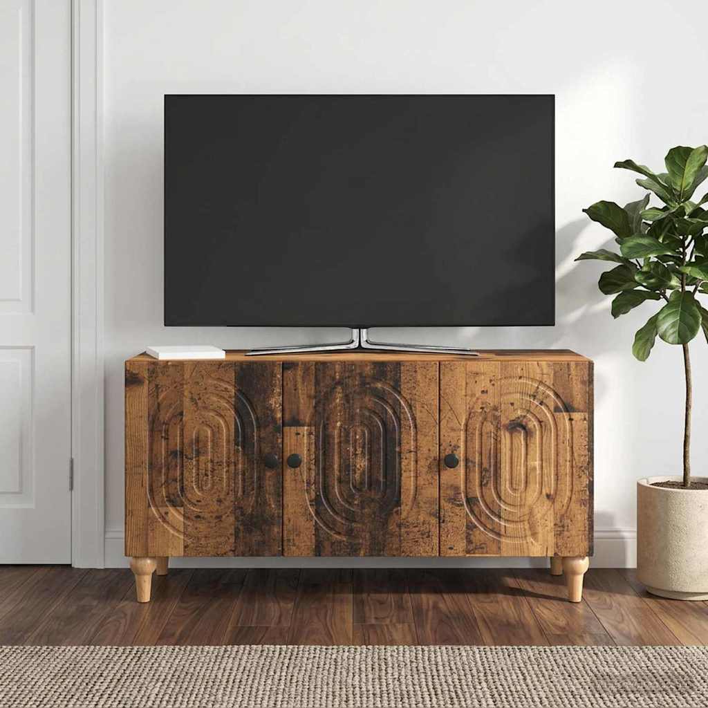 TV-skab 99 x 34,5 x 50 cm Gammelt træ Konstrueret træ