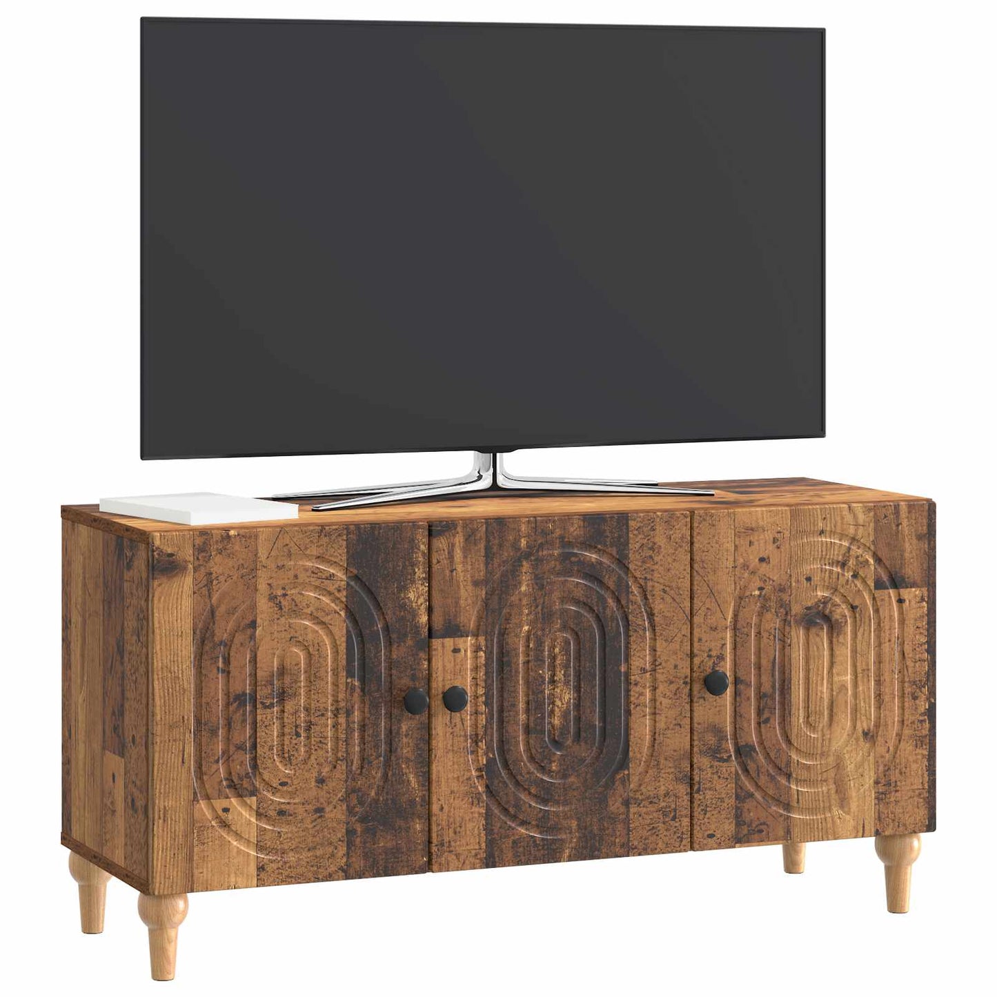 TV-skab 99 x 34,5 x 50 cm Gammelt træ Konstrueret træ