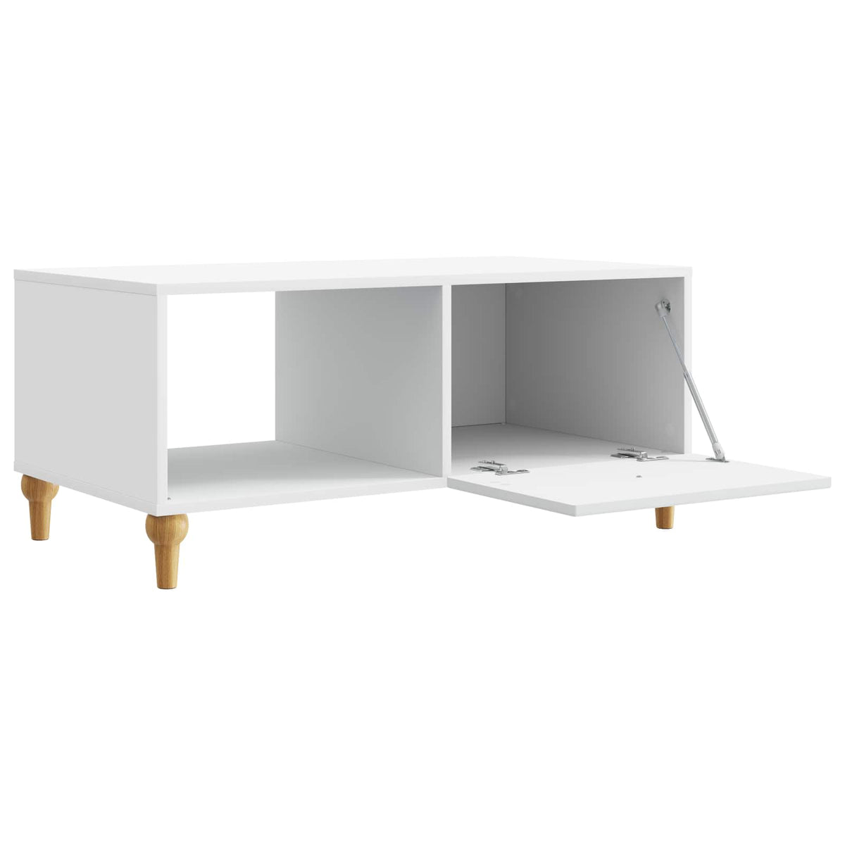 Sofabord Hvid 90 x 50 x 40 cm Konstrueret træ