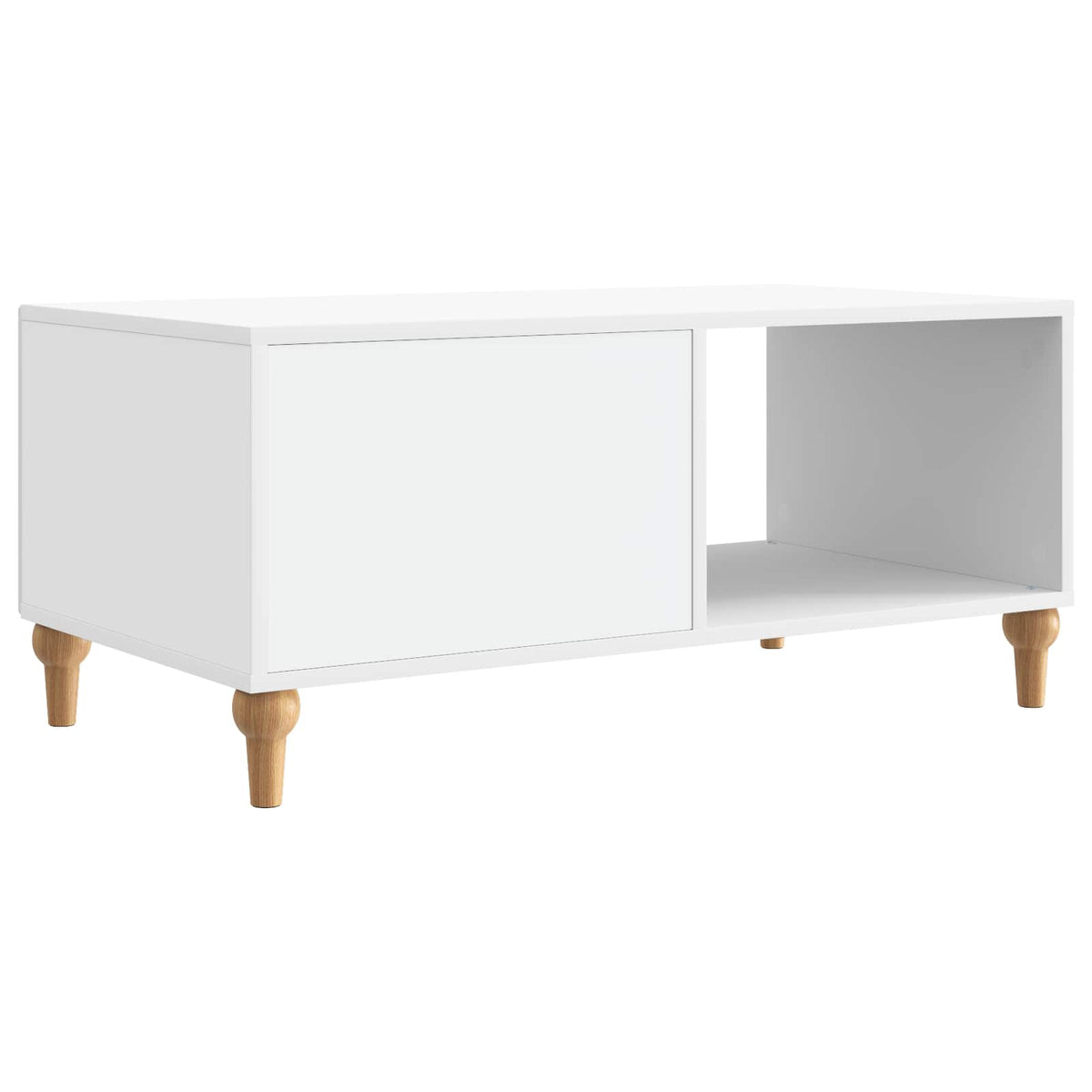 Sofabord Hvid 90 x 50 x 40 cm Konstrueret træ