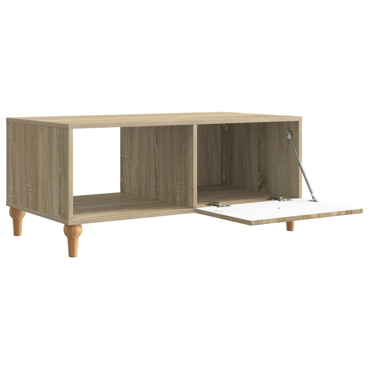Sofabord Sonoma-eg 90 x 50 x 40 cm Konstrueret træ