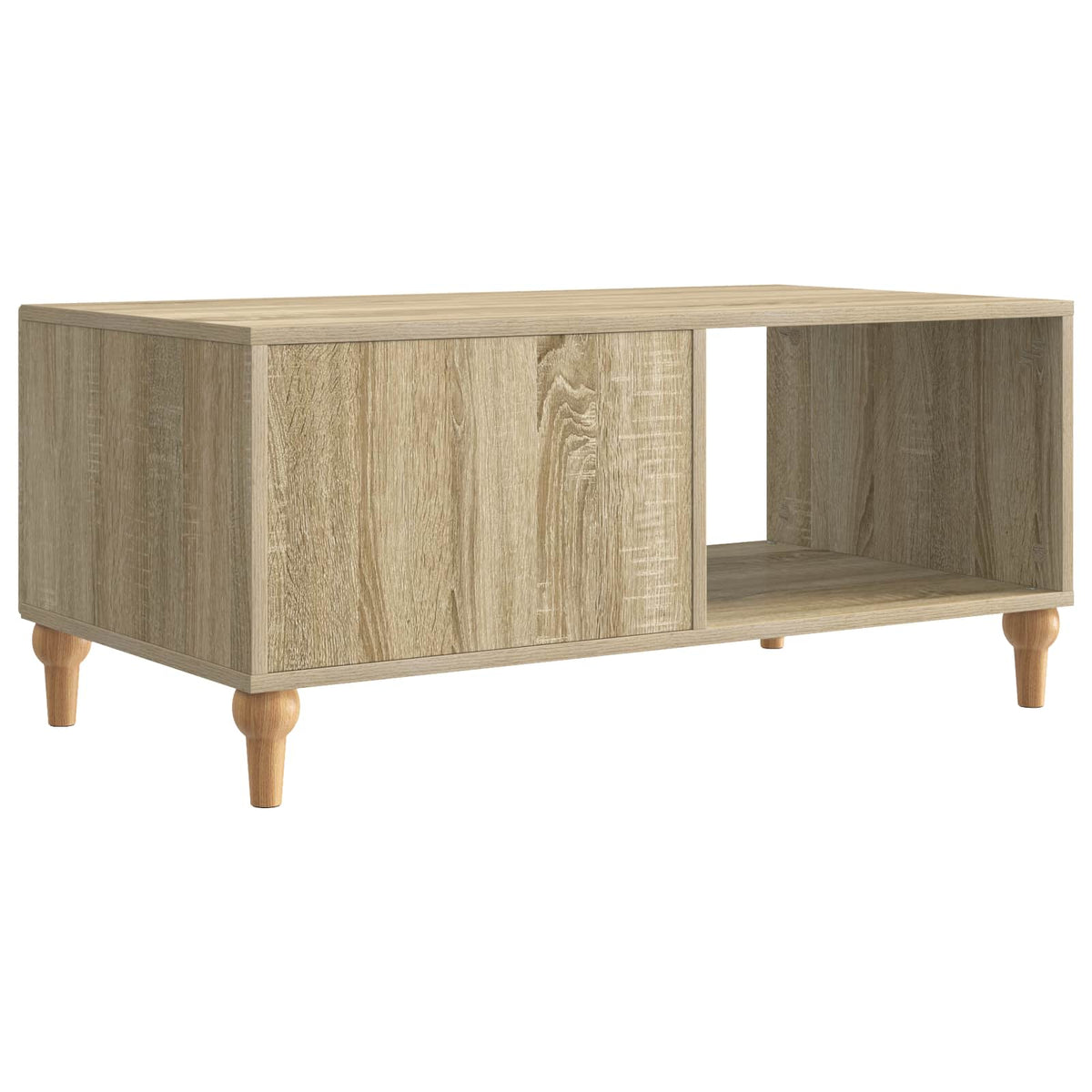 Sofabord Sonoma-eg 90 x 50 x 40 cm Konstrueret træ