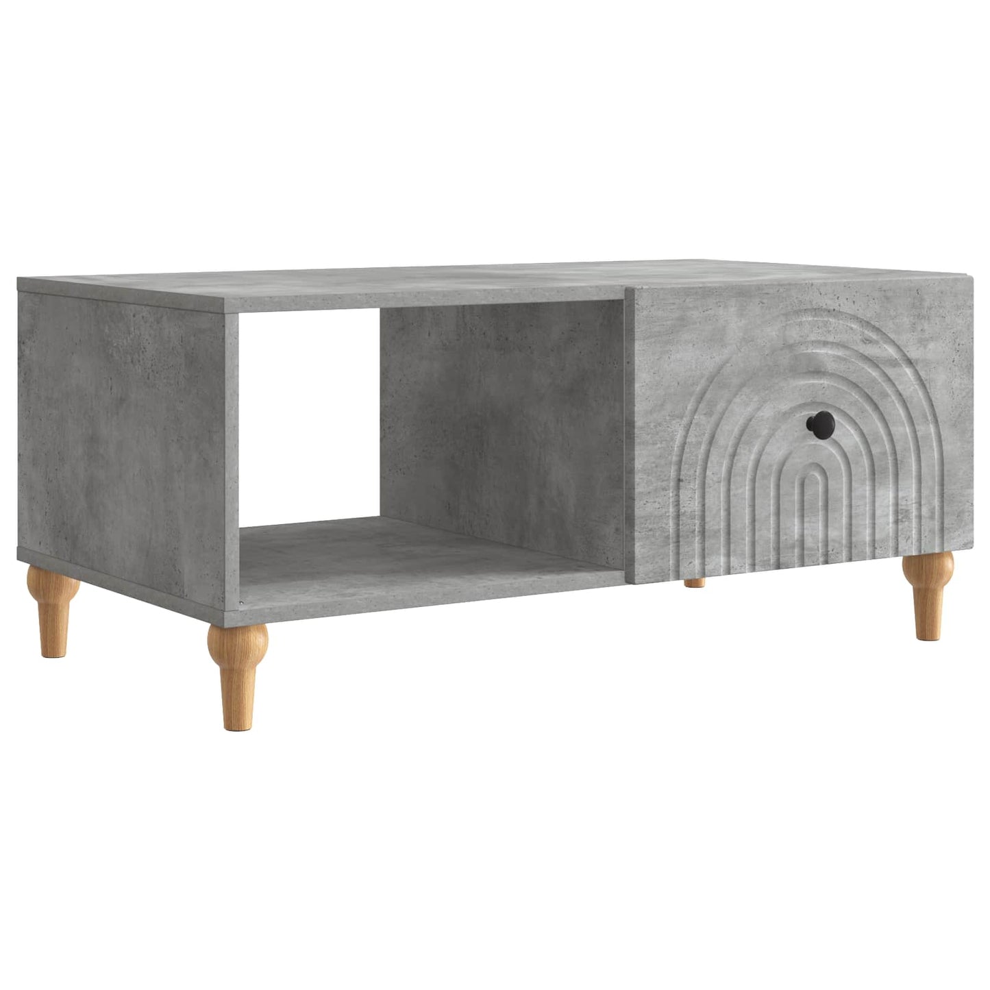 Sofabord Betongrå 90 x 50 x 40 cm Konstrueret træ