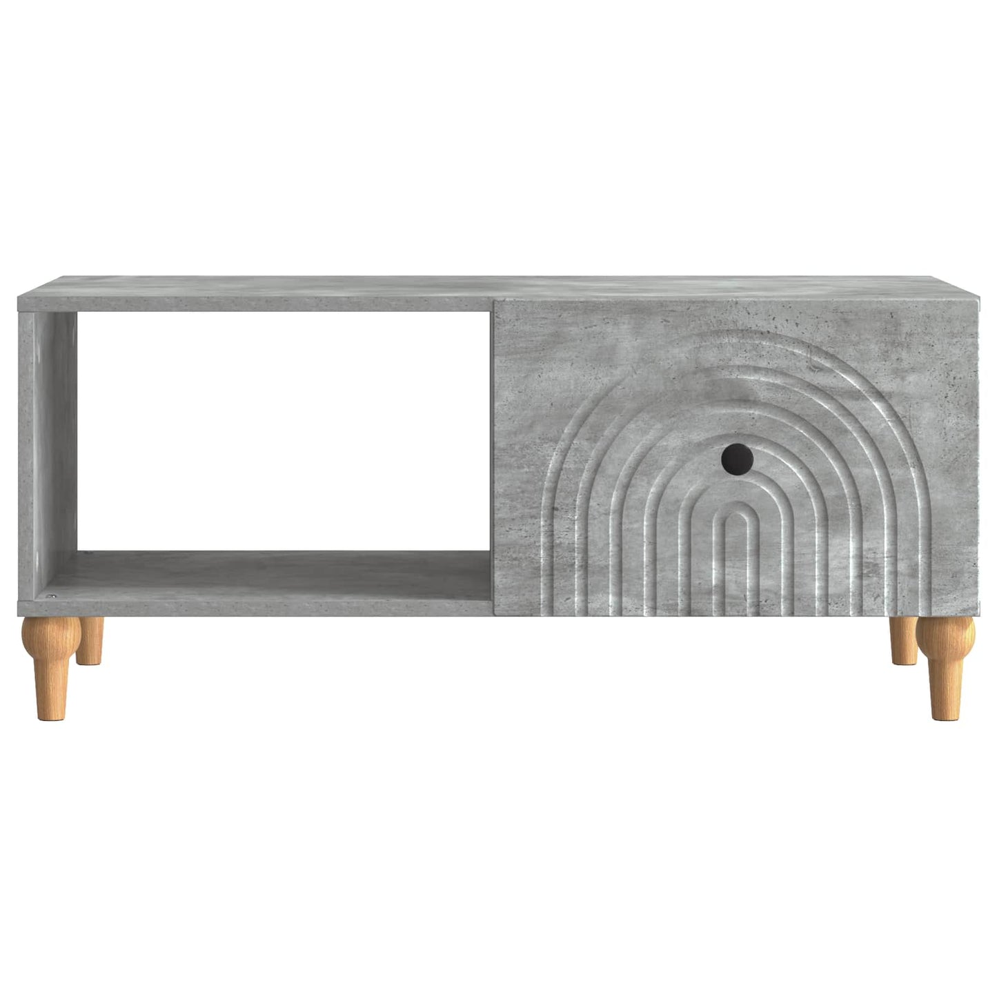 Sofabord Betongrå 90 x 50 x 40 cm Konstrueret træ