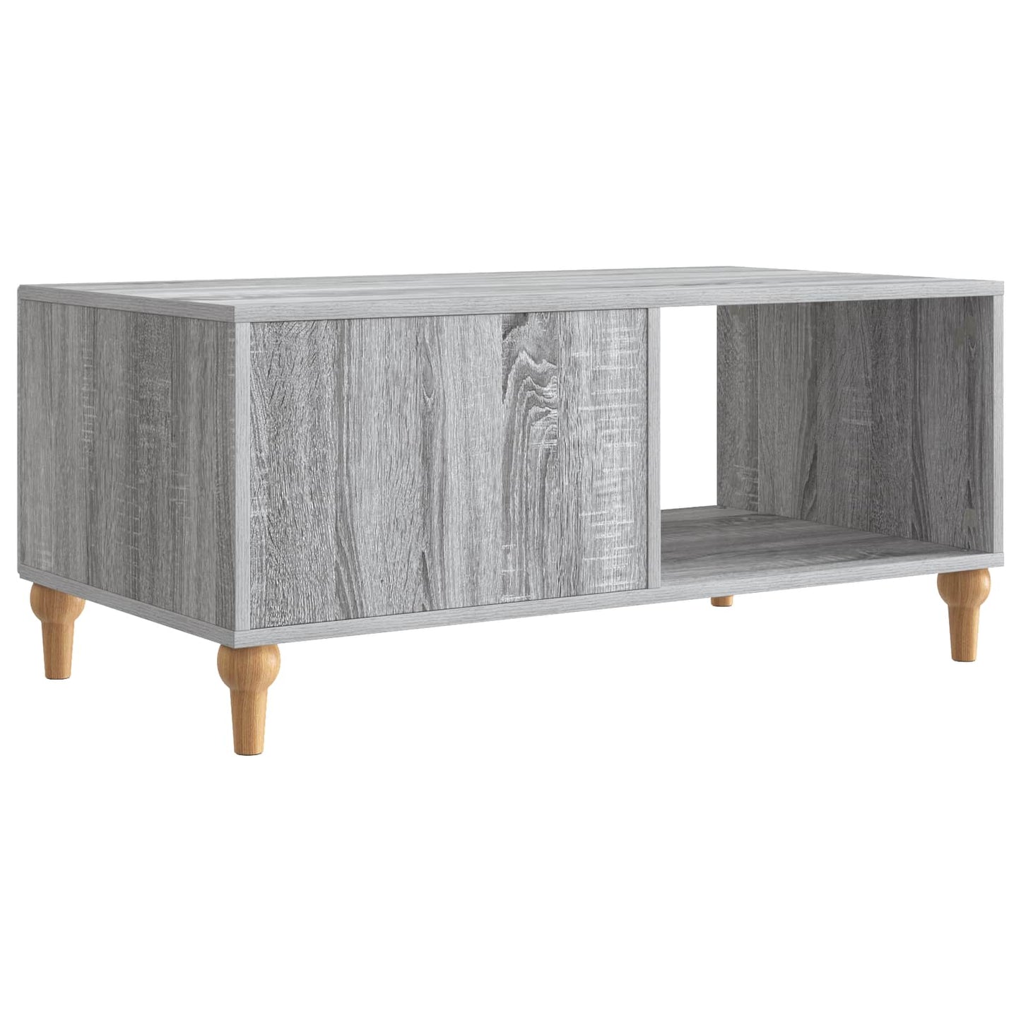 Sofabord Grå sonoma-eg 90 x 50 x 40 cm Konstrueret træ