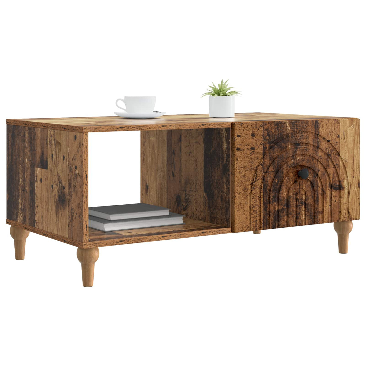 Sofabord Gammelt træ 90 x 50 x 40 cm Konstrueret træ
