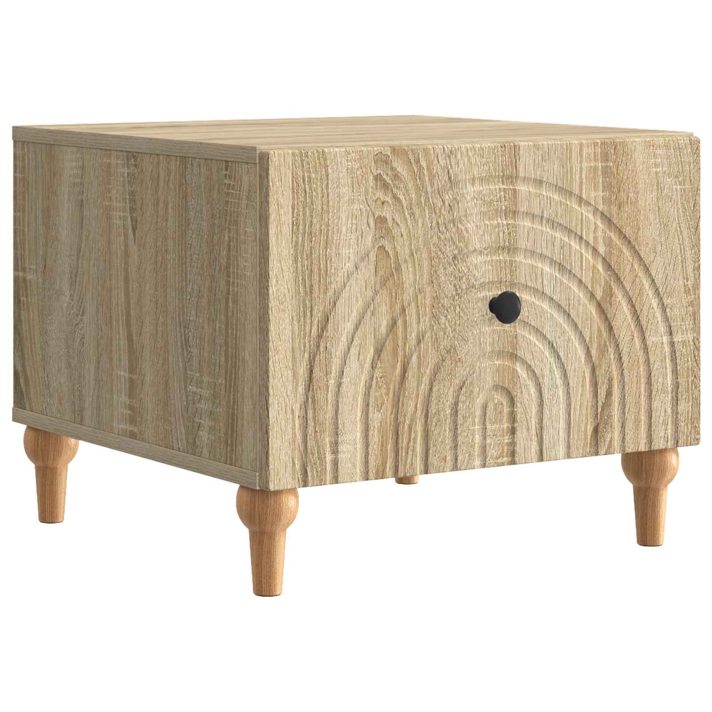 Sofabord med skuffe Sonoma-eg 49 x 50 x 40 cm Konstrueret træ