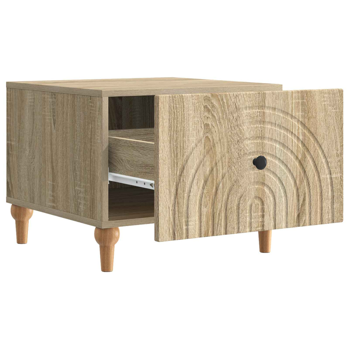 Sofabord med skuffe Sonoma-eg 49 x 50 x 40 cm Konstrueret træ