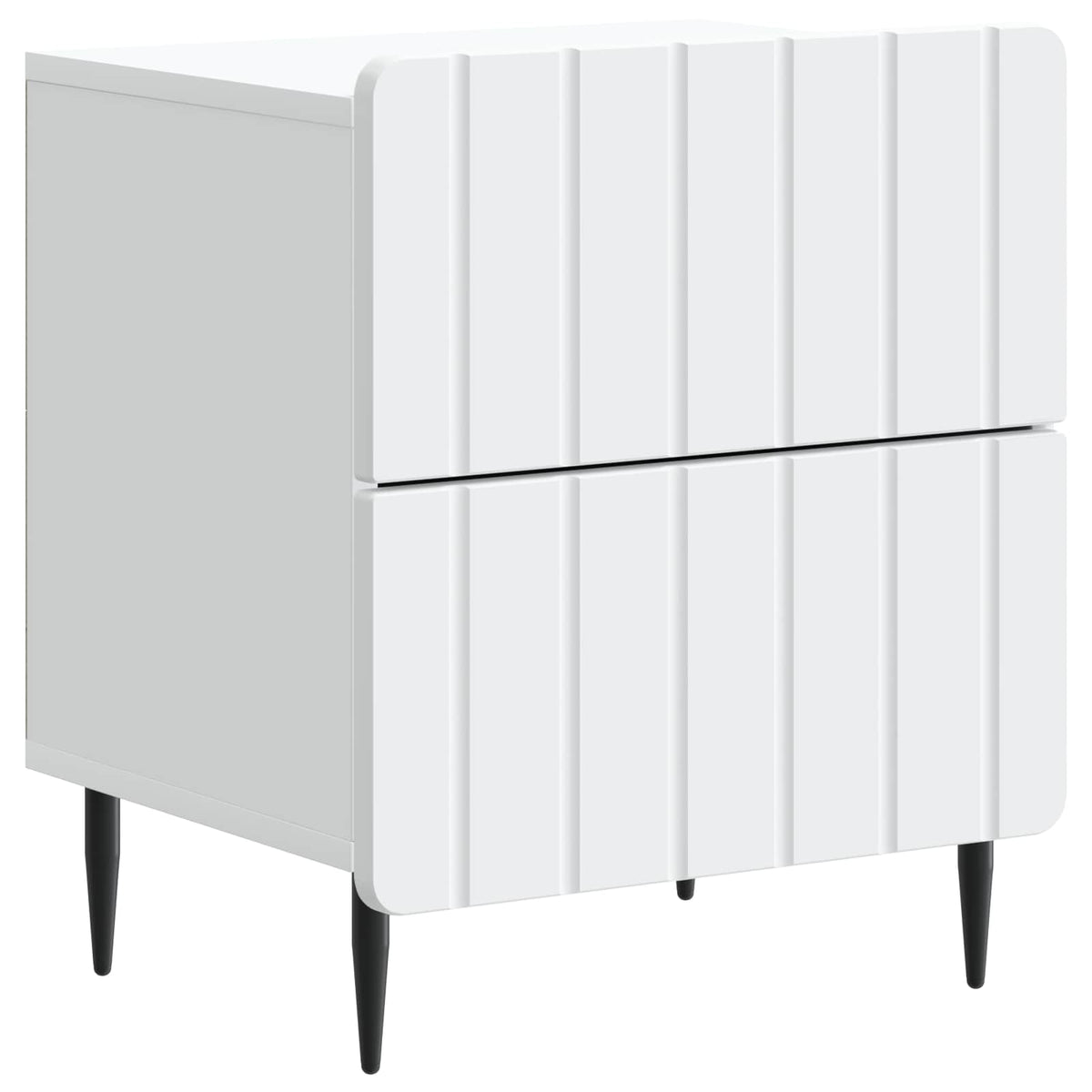 Natskab med skuffe Hvid 43 x 34,5 x 49,5 cm Konstrueret træ
