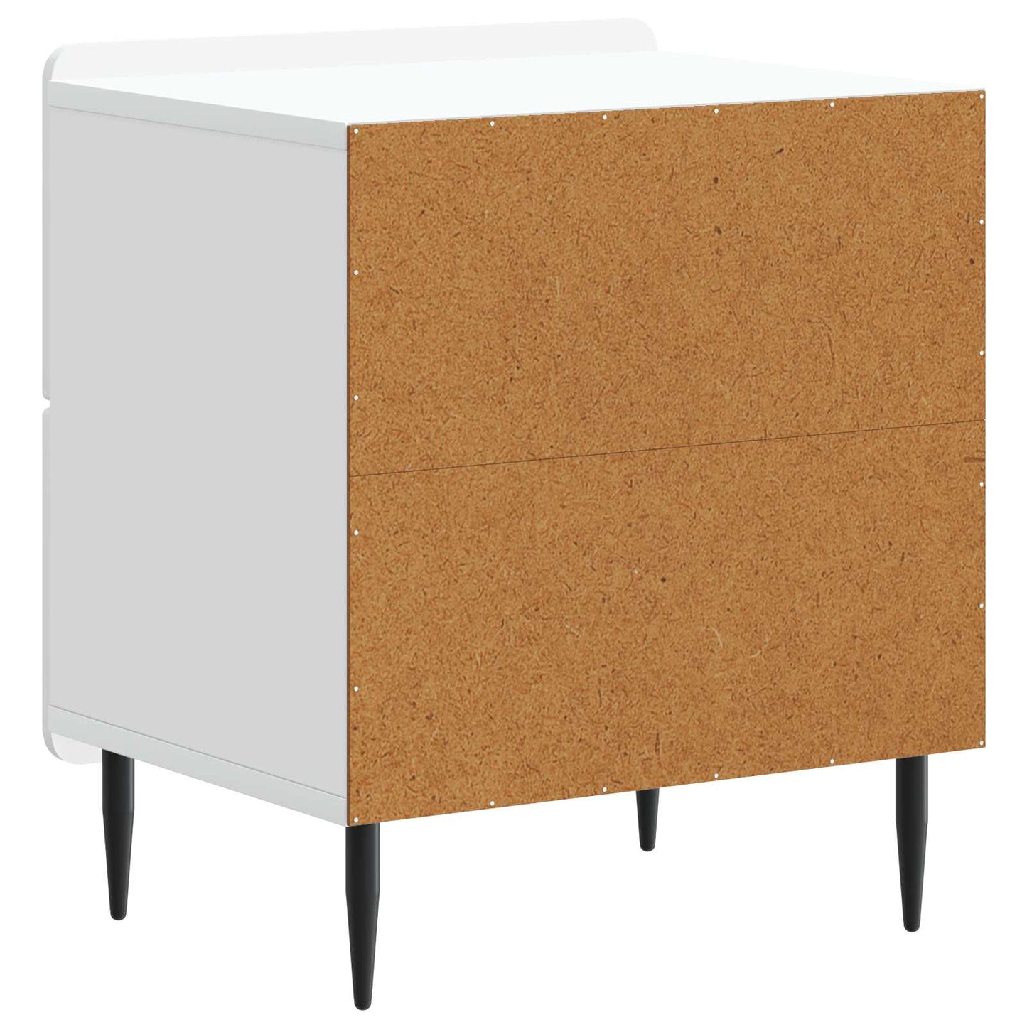 Natskab med skuffe Hvid 43 x 34,5 x 49,5 cm Konstrueret træ