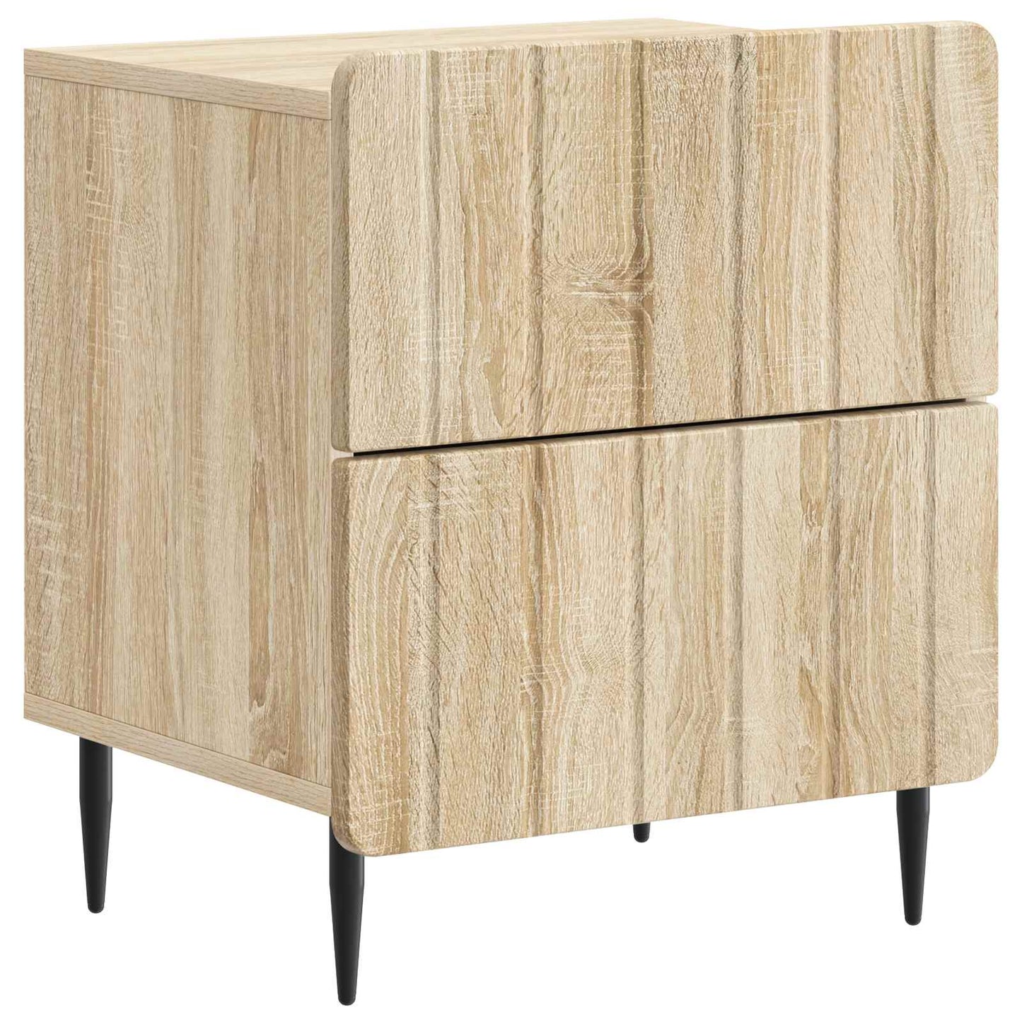 Natskab 2 stk. Sonoma-eg 43 x 34,5 x 49,5 cm Konstrueret træ