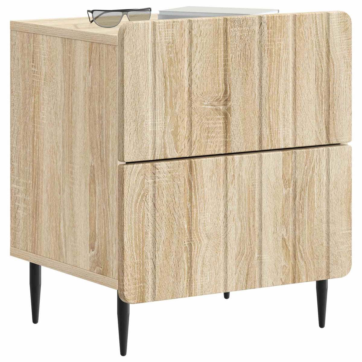 Natskab 2 stk. Sonoma-eg 43 x 34,5 x 49,5 cm Konstrueret træ