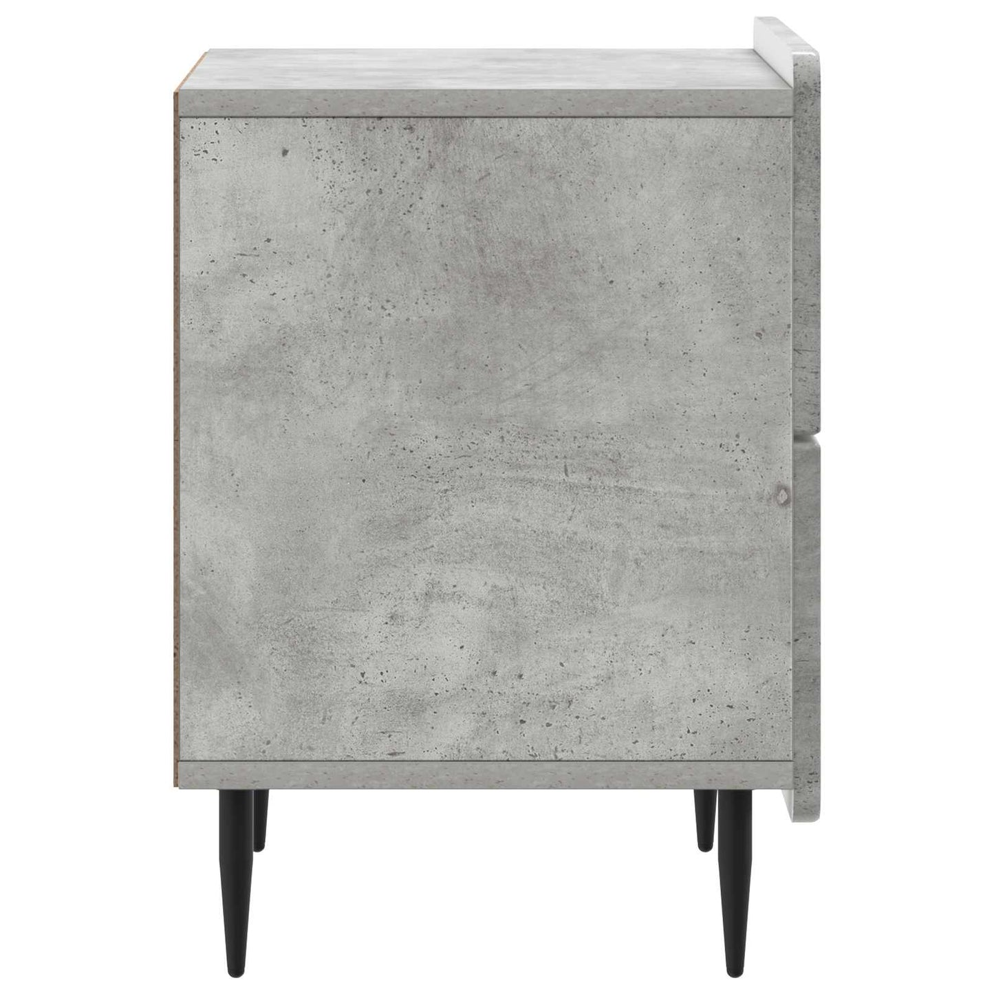 Natskab 2 stk. Betongrå 43 x 34,5 x 49,5 cm Konstrueret træ