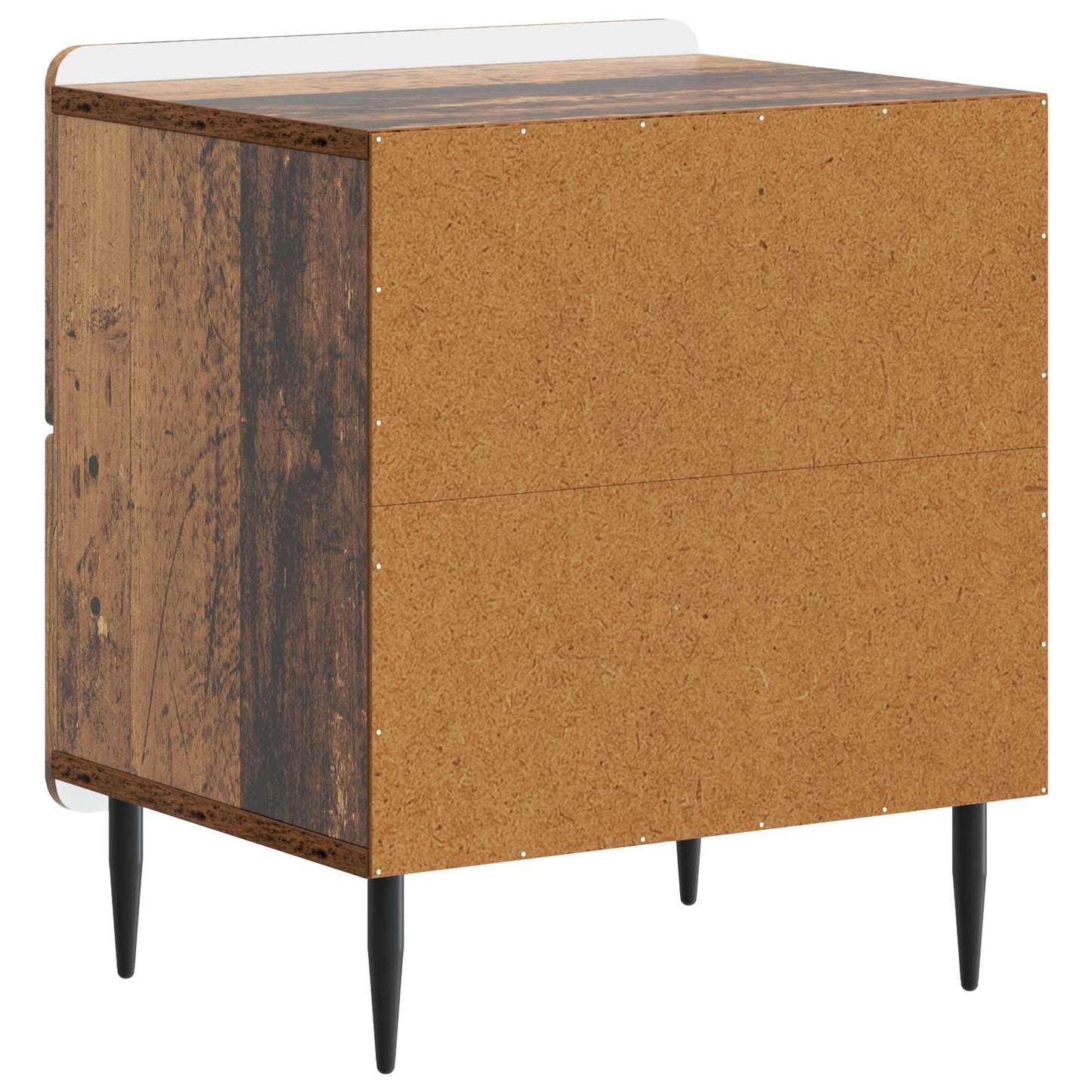 Natskab 2 stk. Gammelt træ 43 x 34,5 x 49,5 cm Konstrueret træ