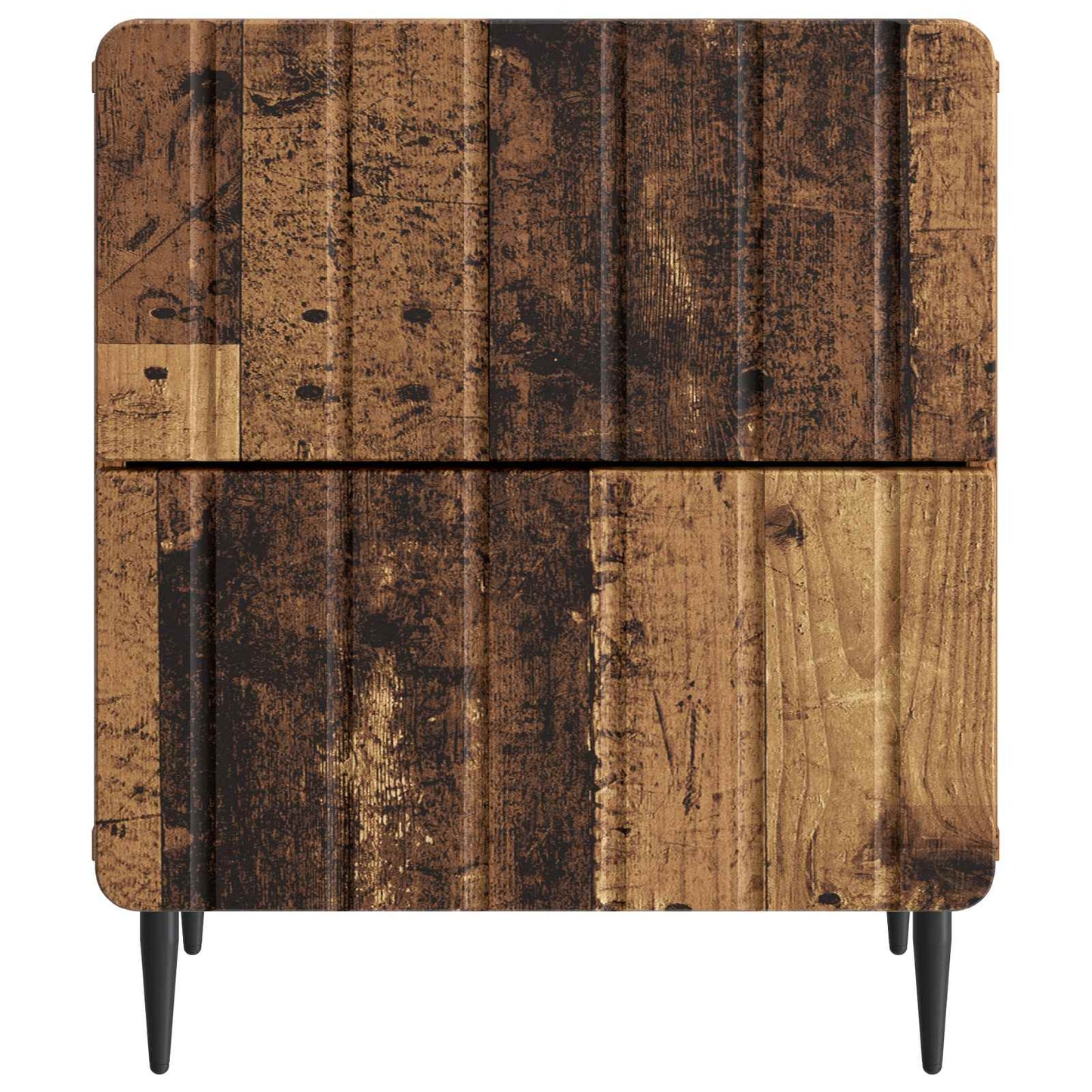 Natskab 2 stk. Gammelt træ 43 x 34,5 x 49,5 cm Konstrueret træ
