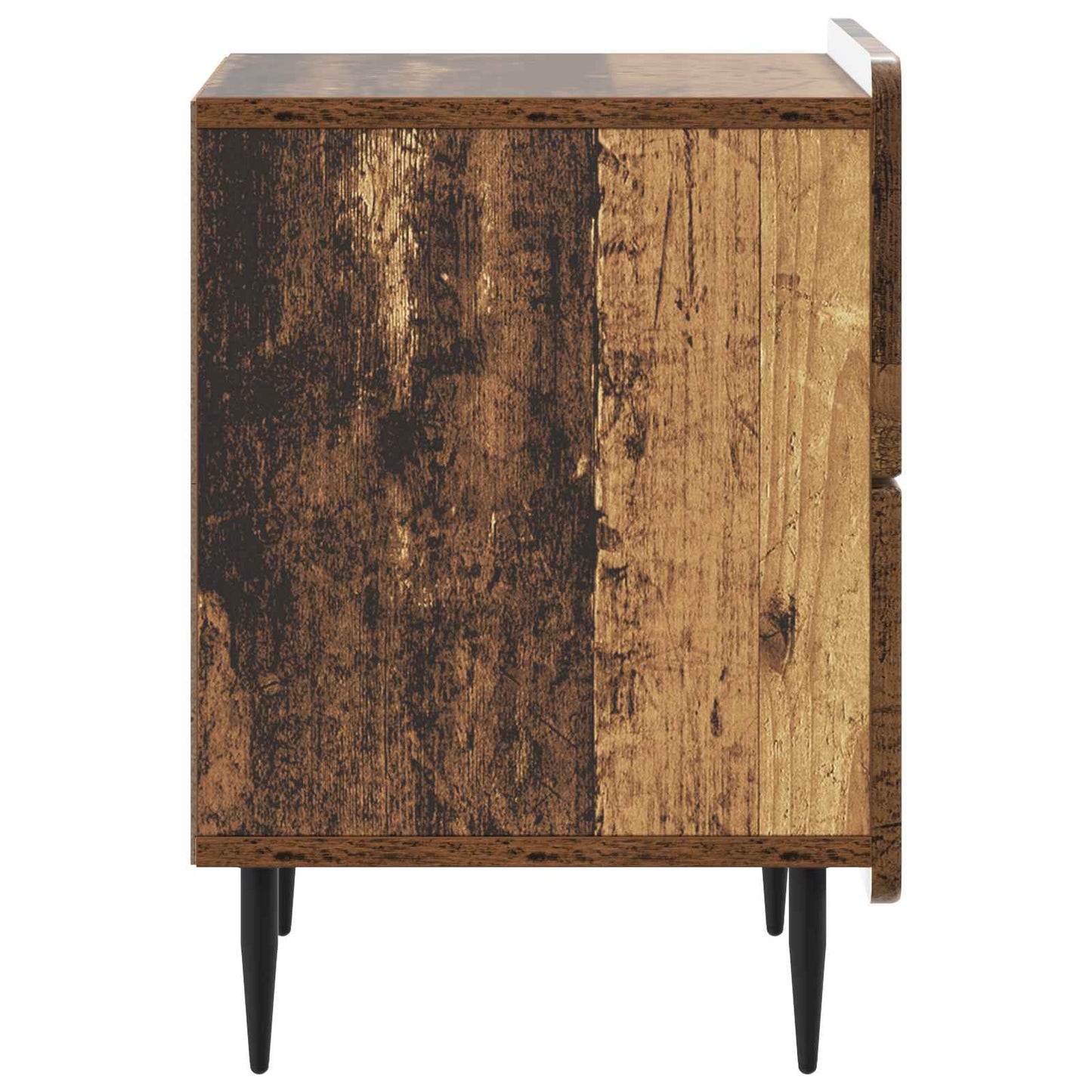 Natskab 2 stk. Gammelt træ 43 x 34,5 x 49,5 cm Konstrueret træ