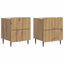 Natskab 2 stk. Artisan-eg 43 x 34,5 x 49,5 cm Konstrueret træ