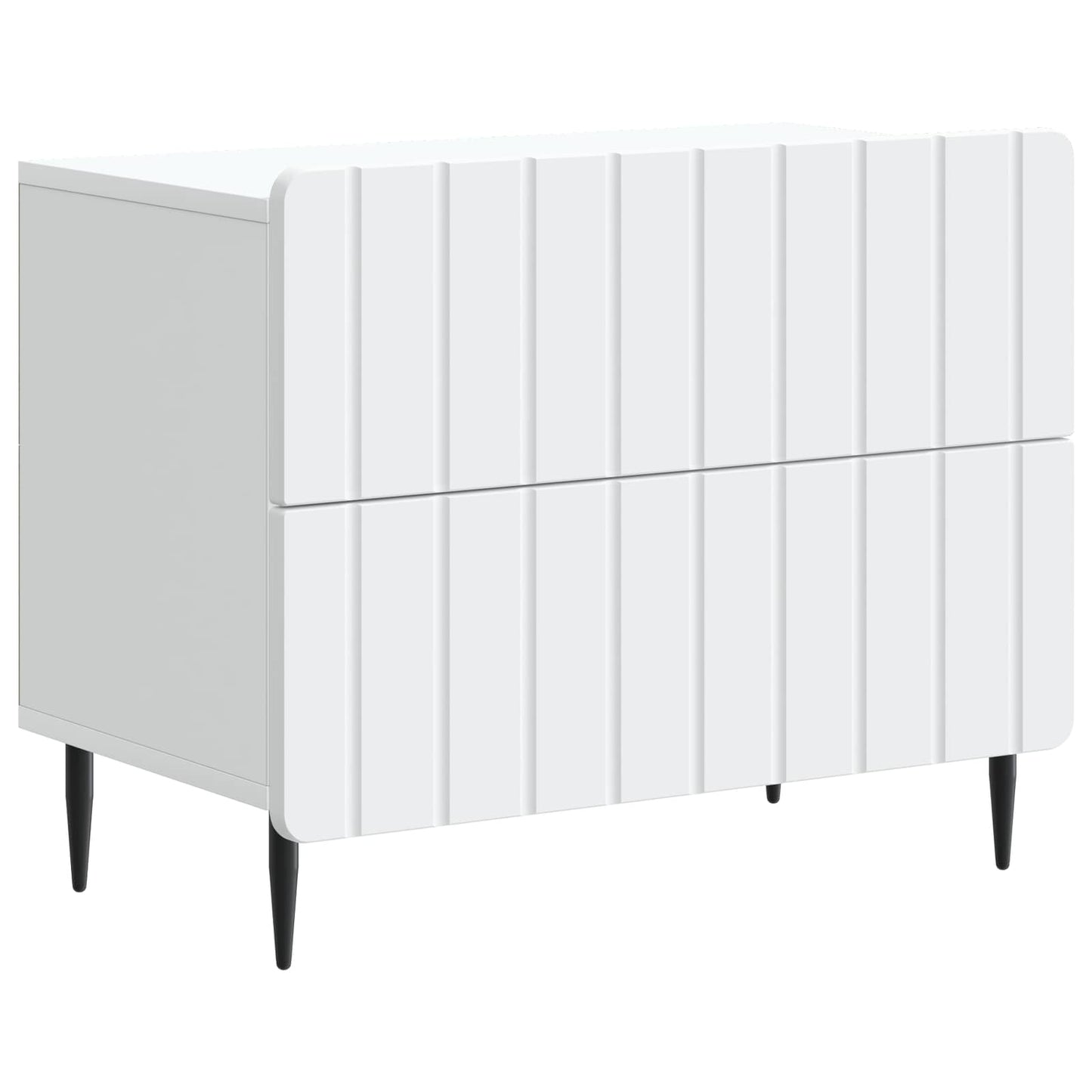 Natskab med skuffe Hvid 62 x 34,5 x 49,5 cm Konstrueret træ