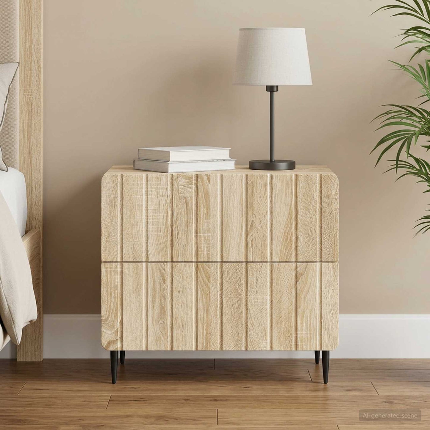 Natskab Sonoma-eg 62 x 34,5 x 49,5 cm Konstrueret træ