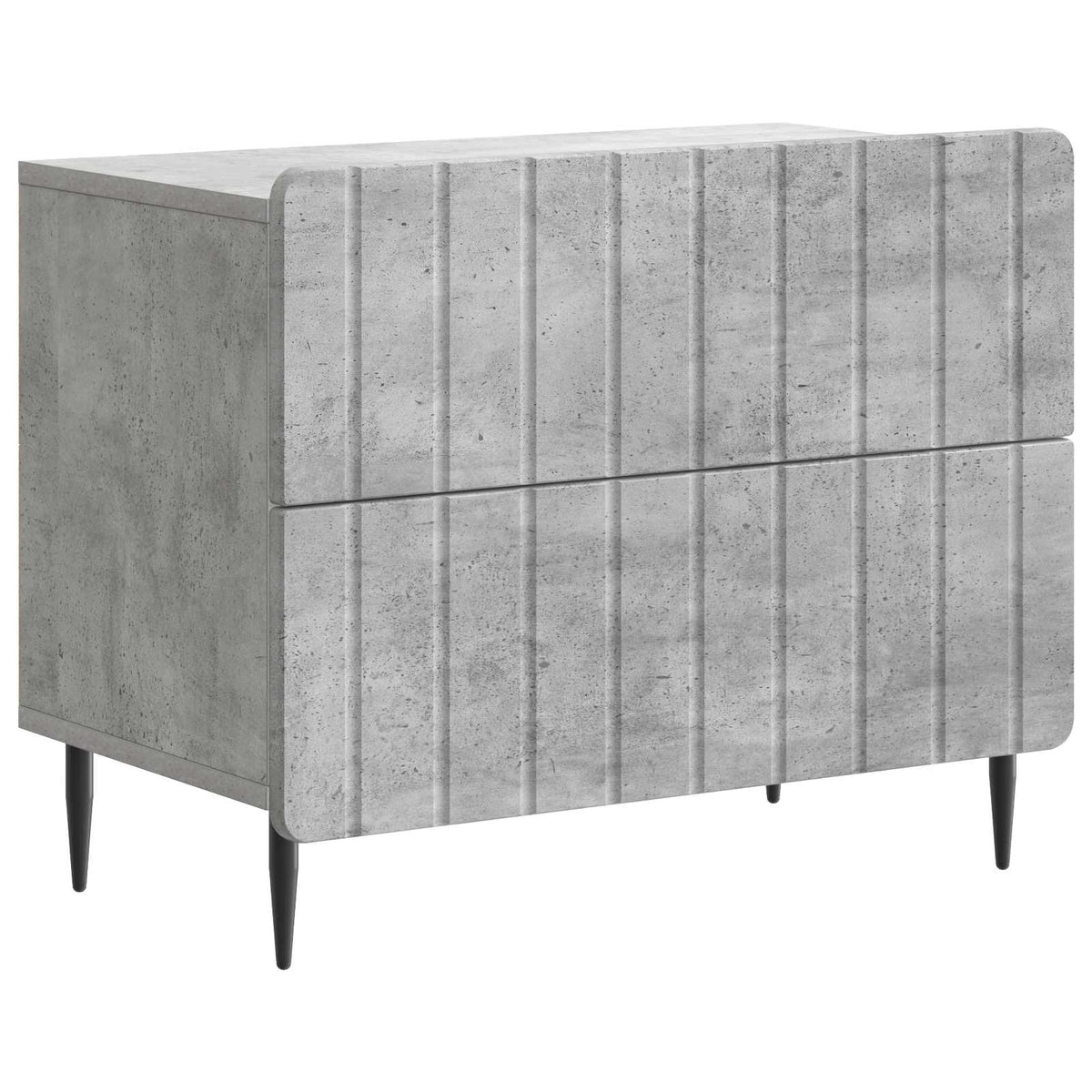 Natskab Betongrå 62 x 34,5 x 49,5 cm Konstrueret træ