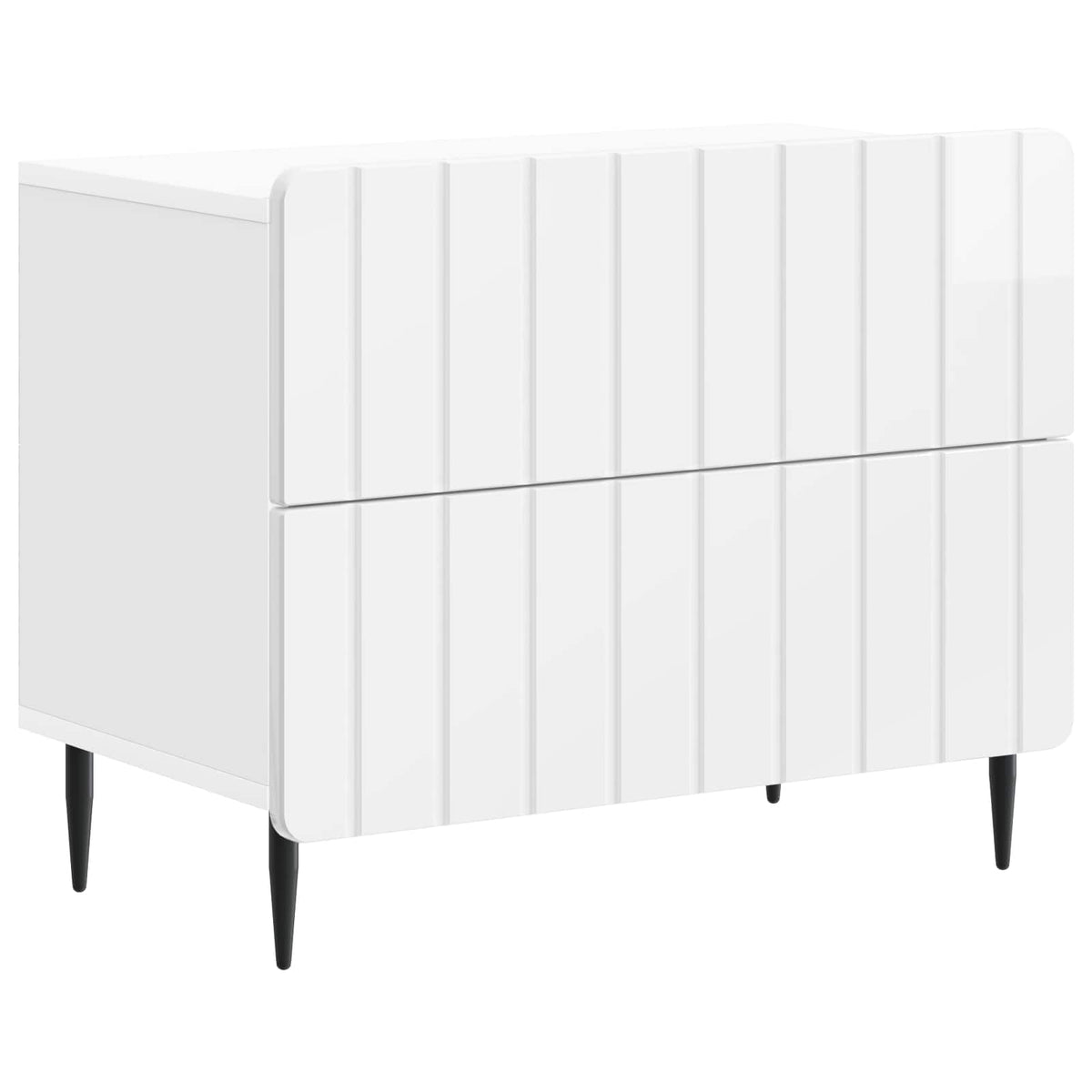 Natskab Hvid højglans 62 x 34,5 x 49,5 cm Konstrueret træ