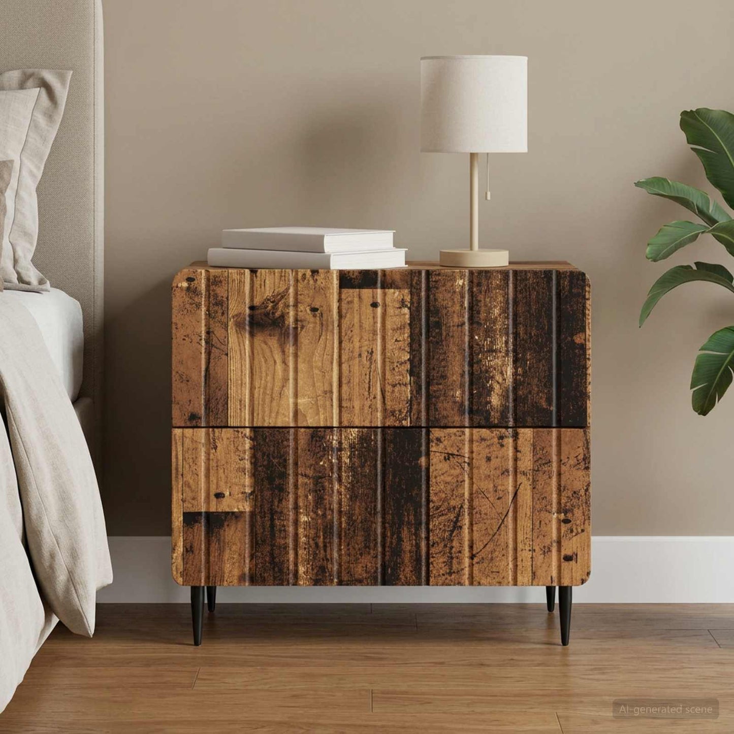 Natskab Gammelt træ 62 x 34,5 x 49,5 cm Konstrueret træ