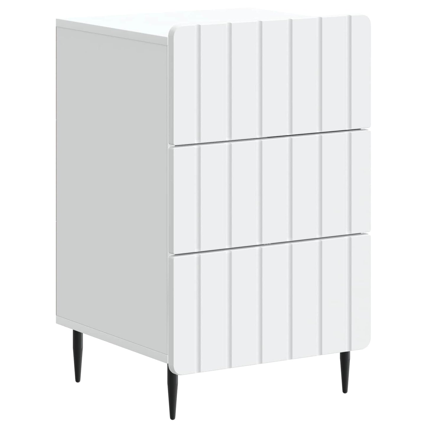 Natskab med skuffe Hvid 43x 41 x 68 cm Konstrueret træ