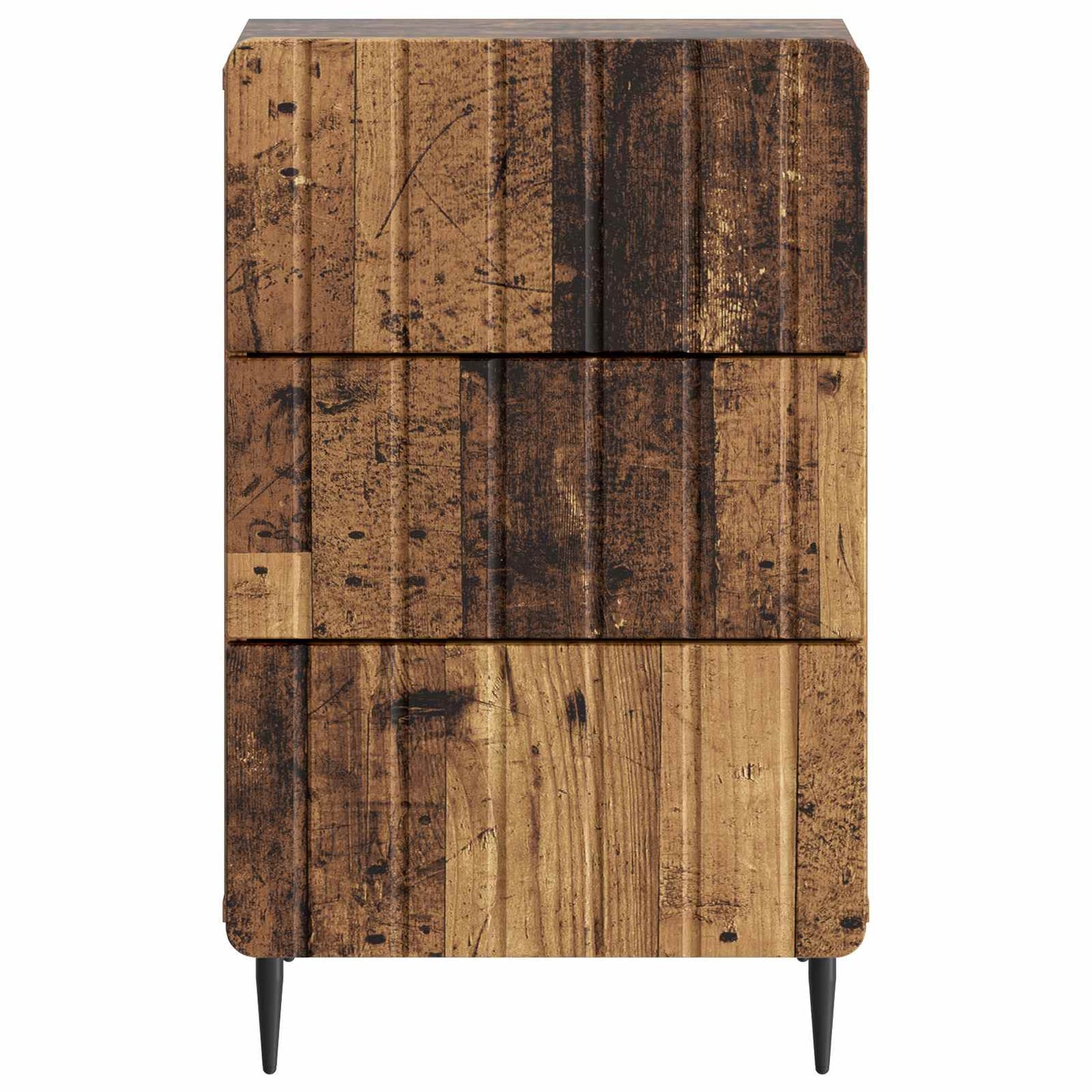 Natskab med skuffe Gammelt træ 43x 41 x 68 cm Konstrueret træ