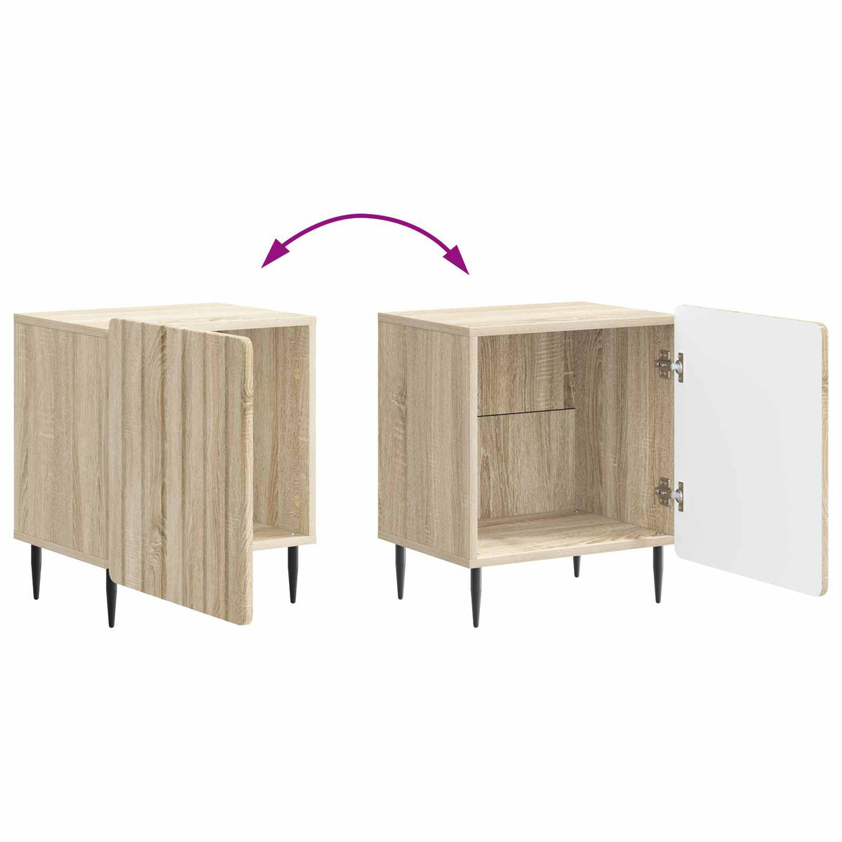 Natskab Sonoma-eg 43 x 34,5 x 52 cm Konstrueret træ