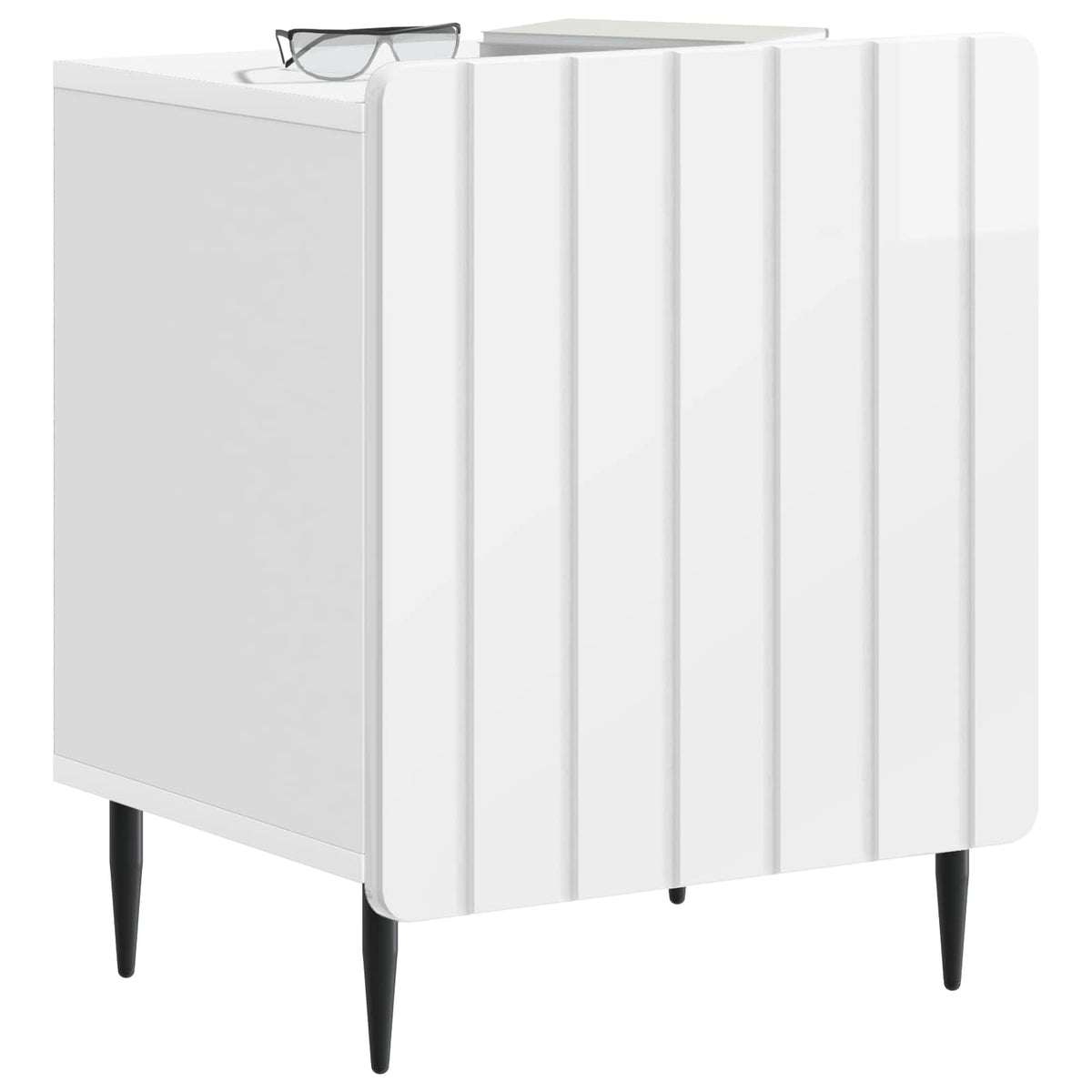 Natskab Hvid højglans 43 x 34,5 x 52 cm Konstrueret træ
