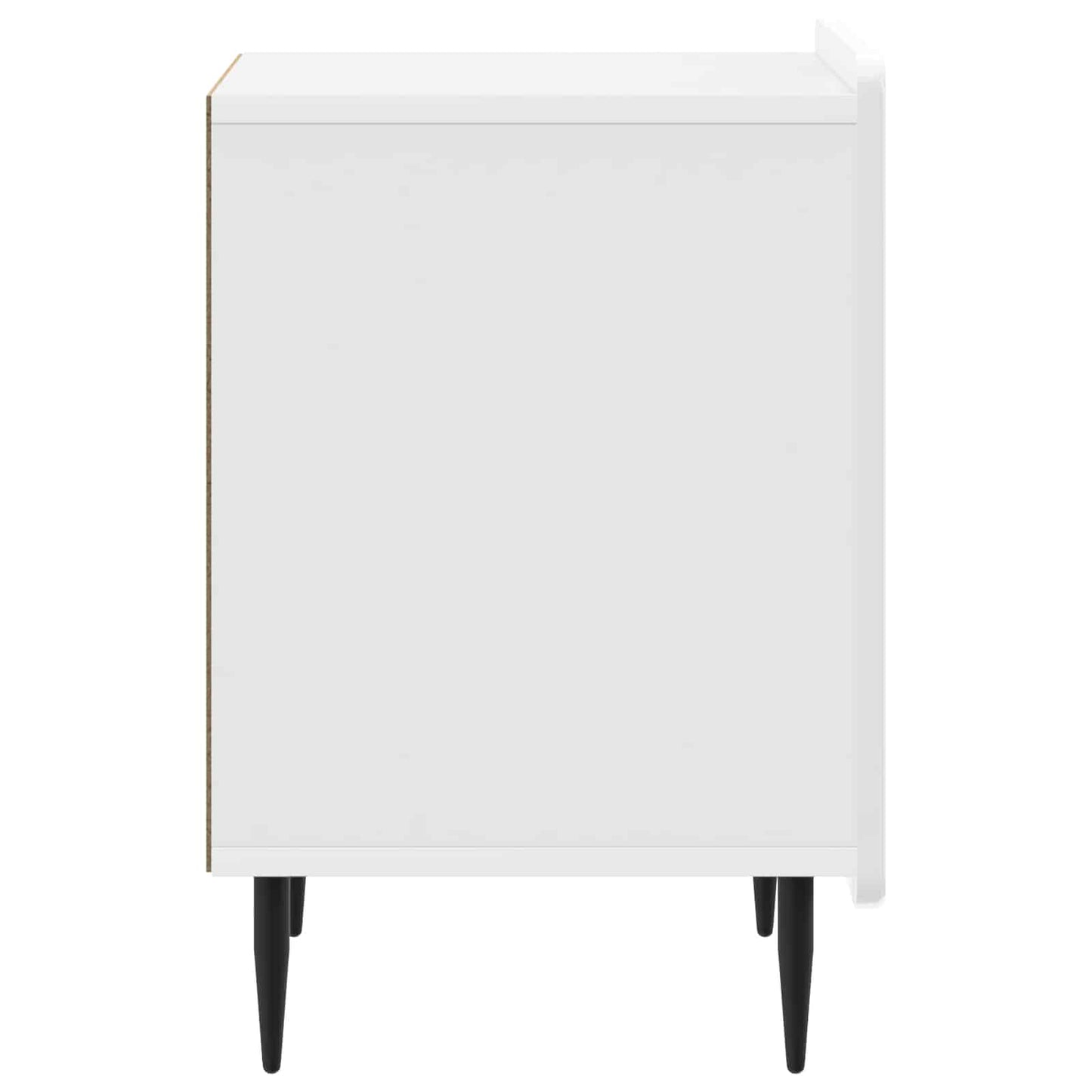Natskab Hvid højglans 43 x 34,5 x 52 cm Konstrueret træ